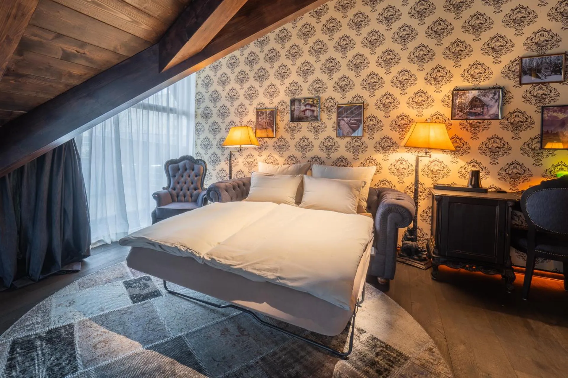 Bed in Timberjacks Kassel Motel