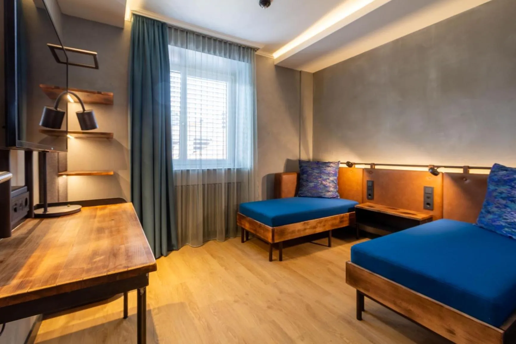 Bed in Unsöld's Factory Hotel