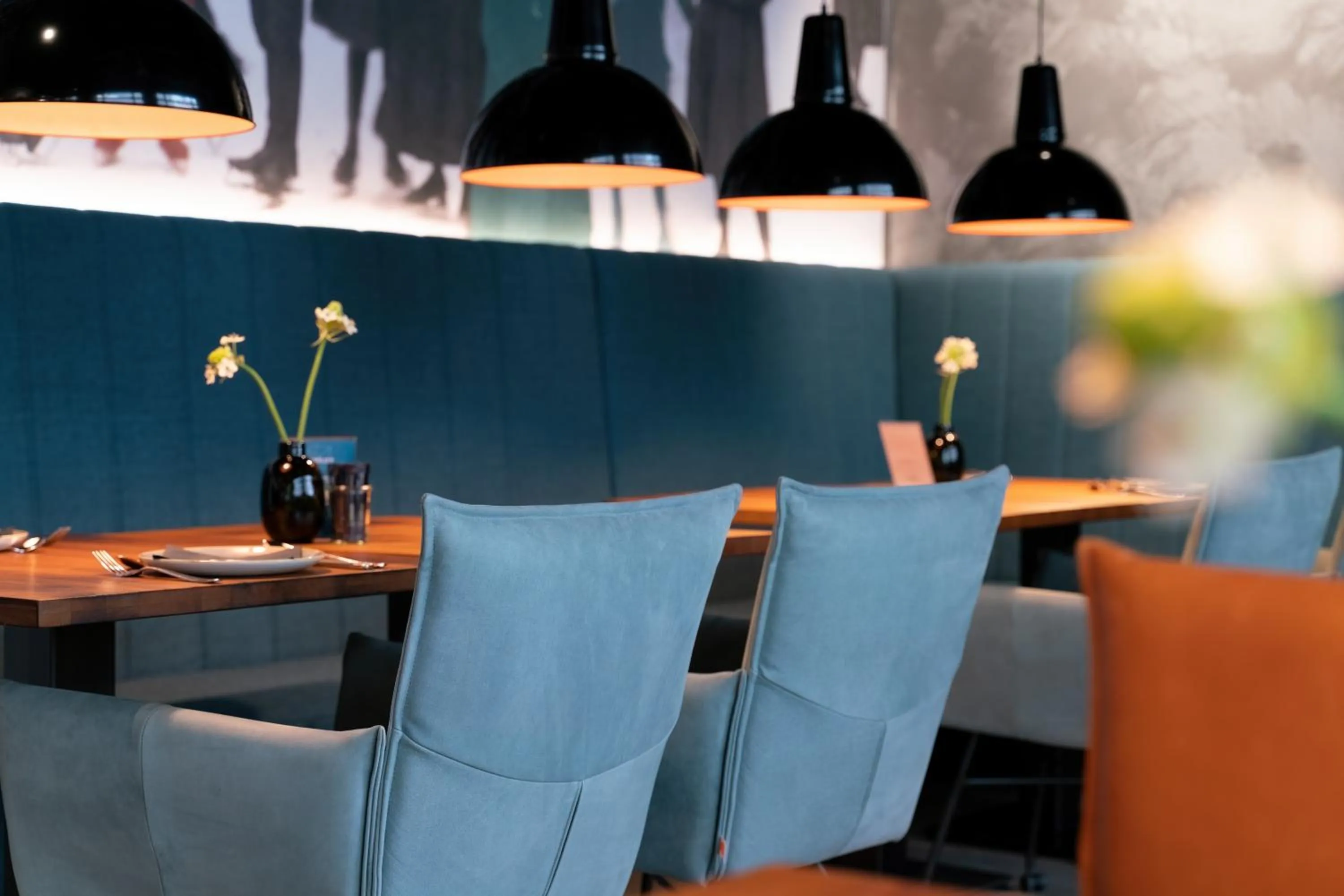 Dining area in Unsöld's Factory Hotel