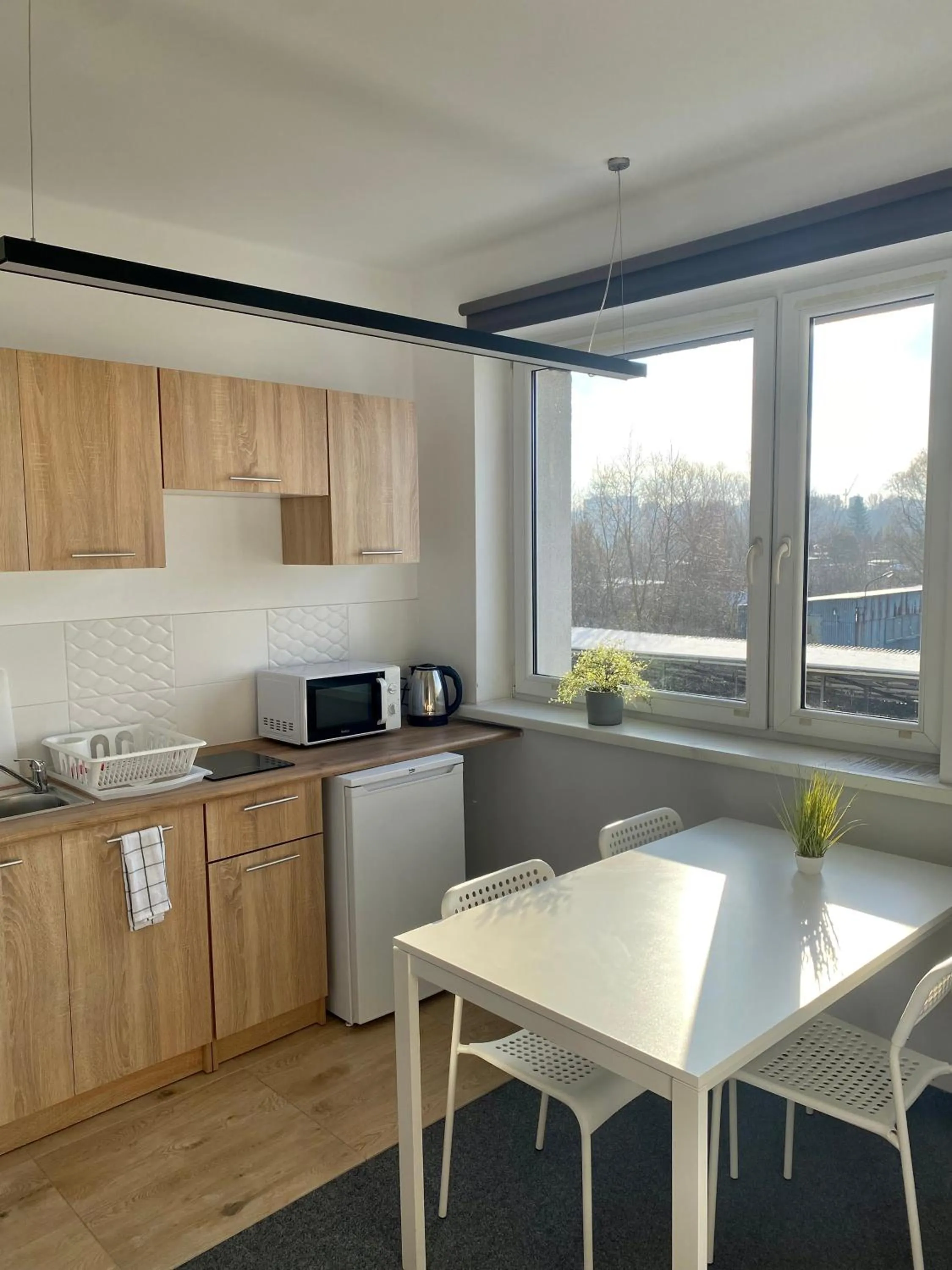 kitchen in Astra Katowice - Aparthotel