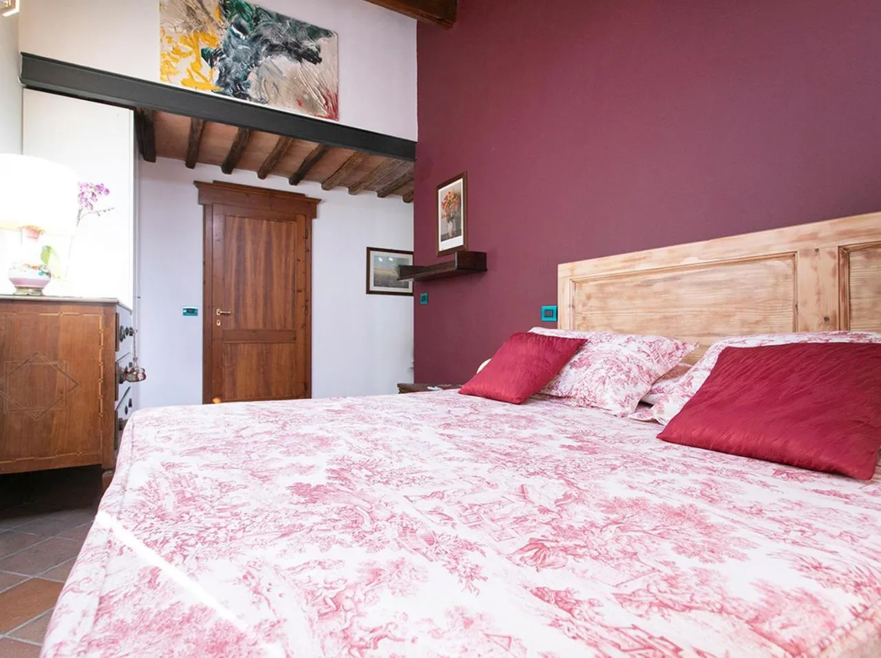 Bedroom, Bed in Villa Santa Chiara