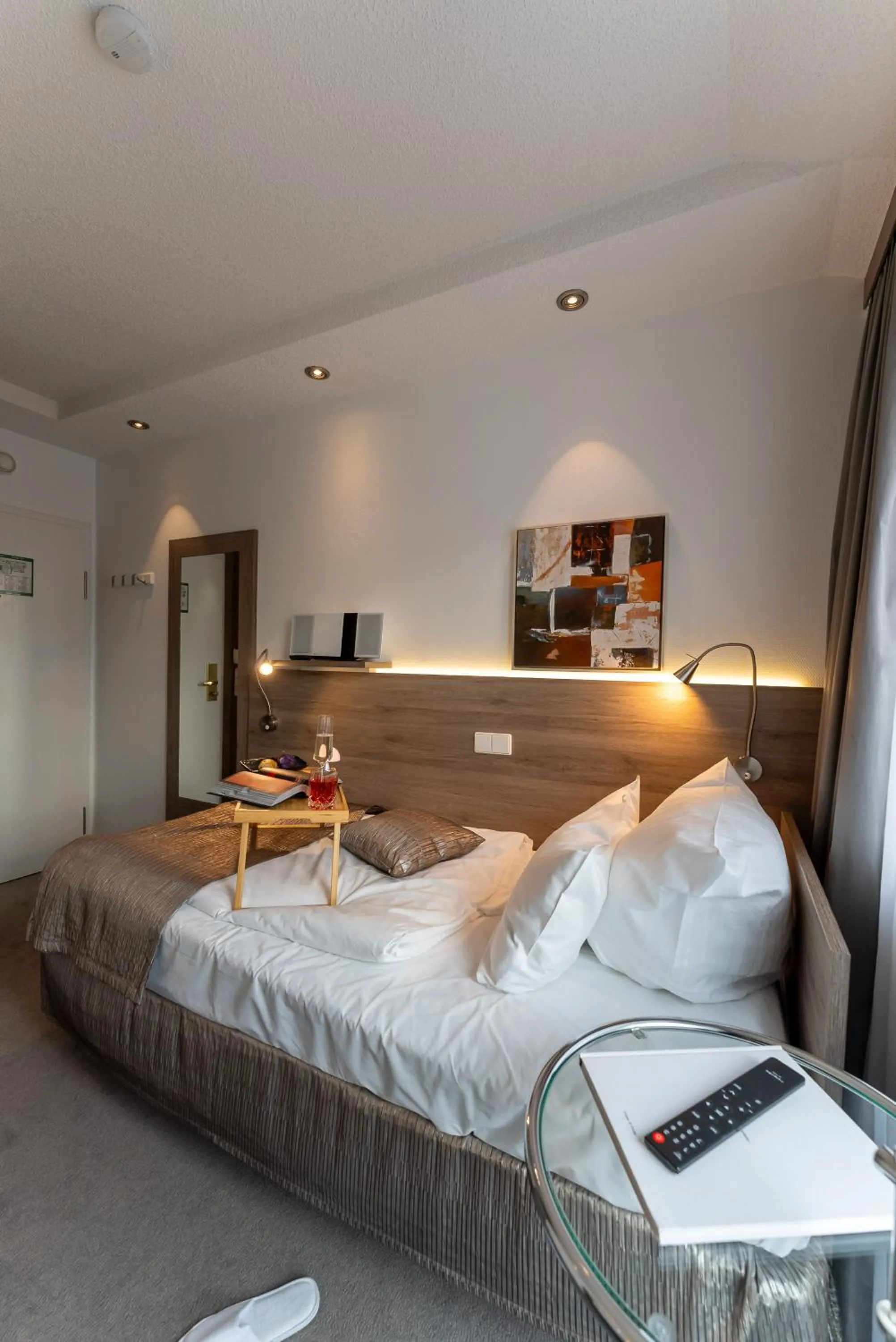 Bed in Hotel An der Wasserburg