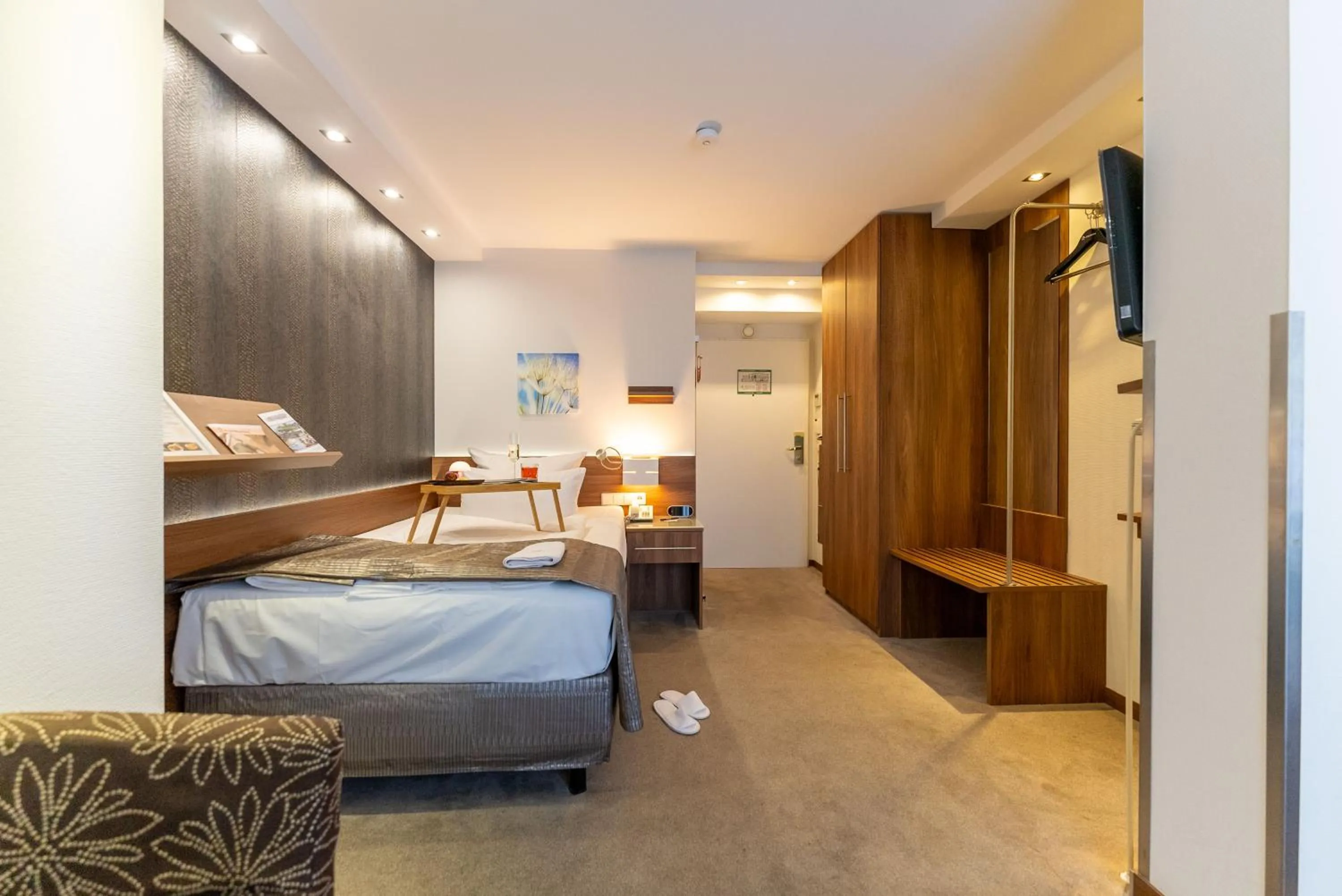 Bed in Hotel An der Wasserburg