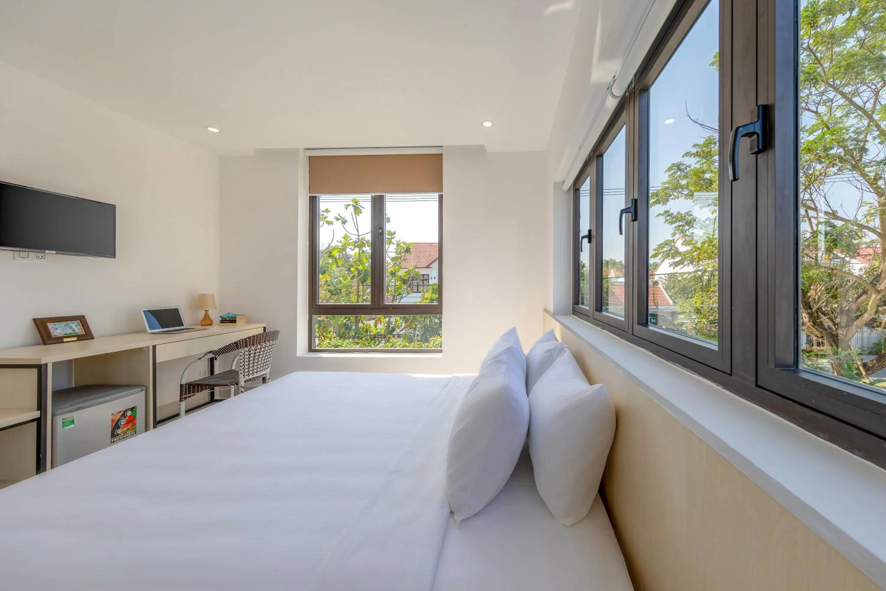 Communal lounge/ TV room, Bed in Bespoke Villa Hoian