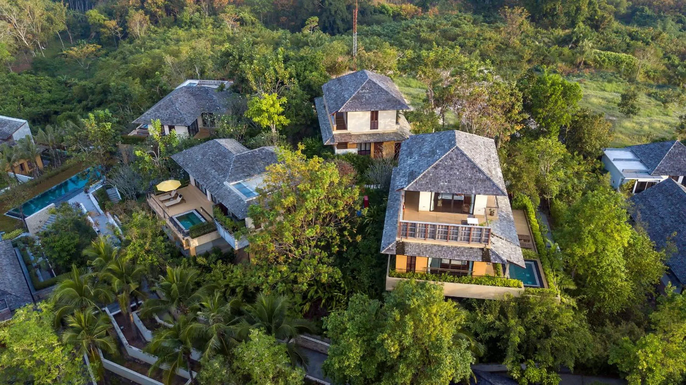 Bird's eye view in SAMSAM Yao Noi - ANDAMAN MAGIC & ART VILLAS
