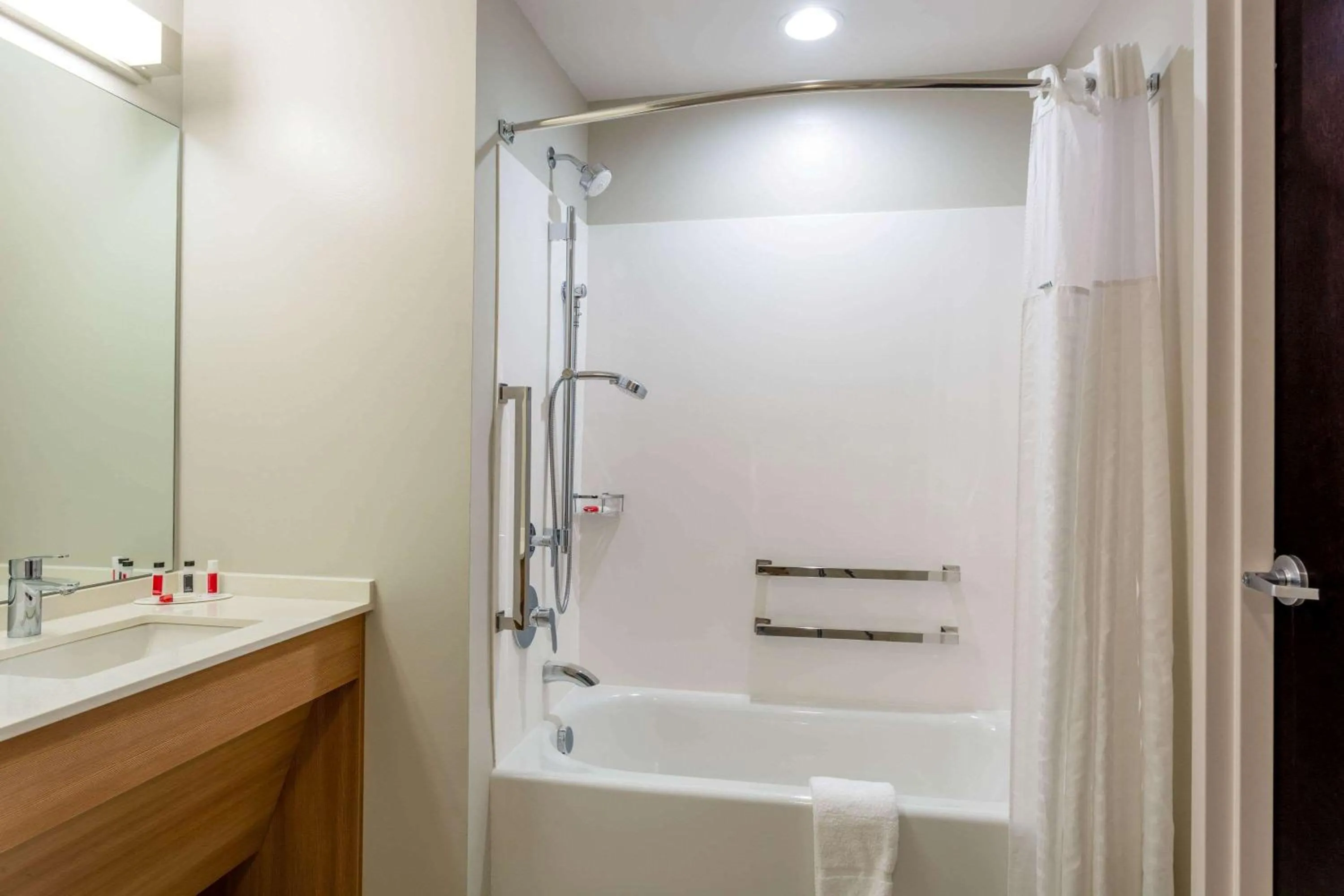 Bathroom in Microtel Inn Suites by Wyndham South Hill