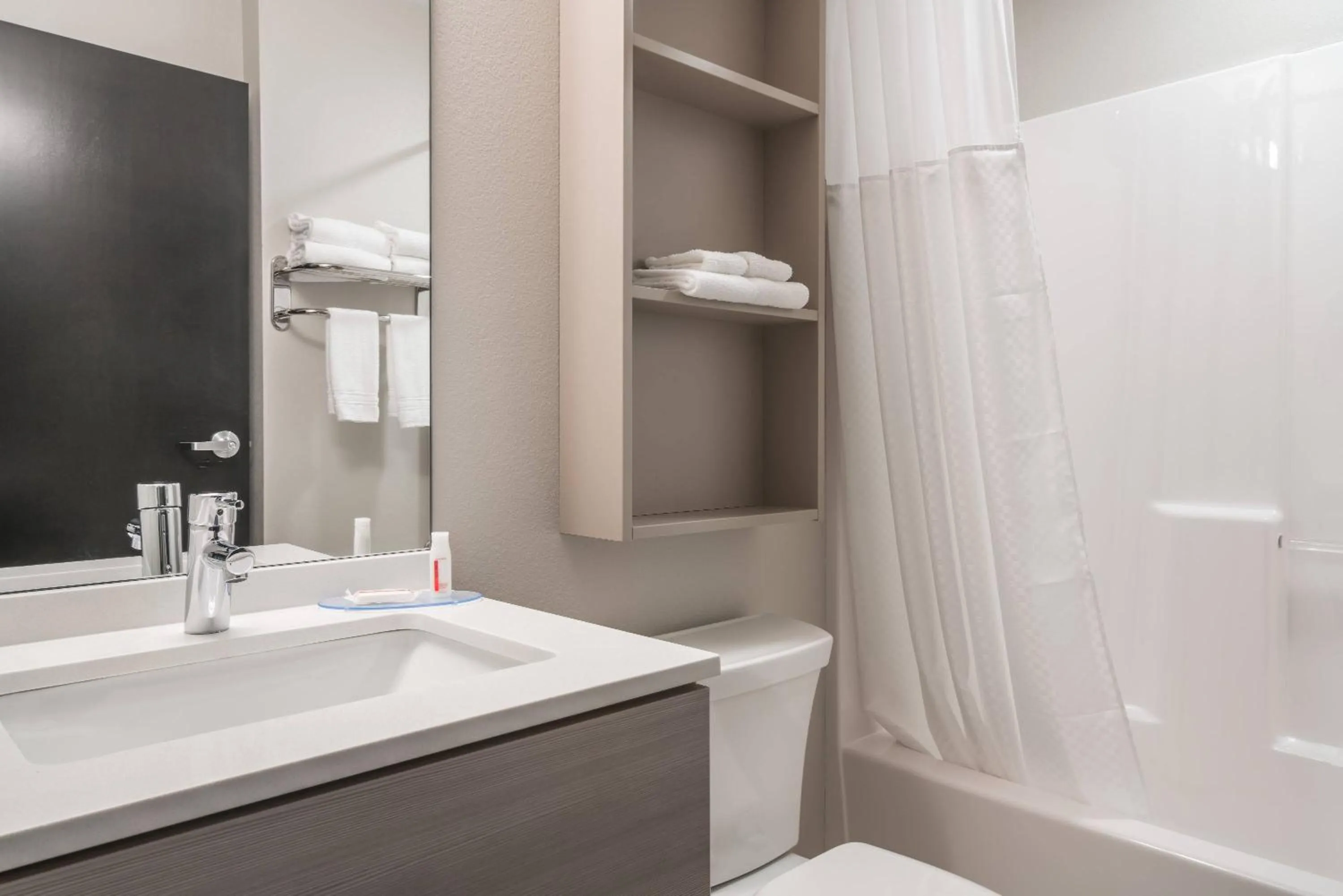 Bathroom in Microtel Inn Suites by Wyndham South Hill