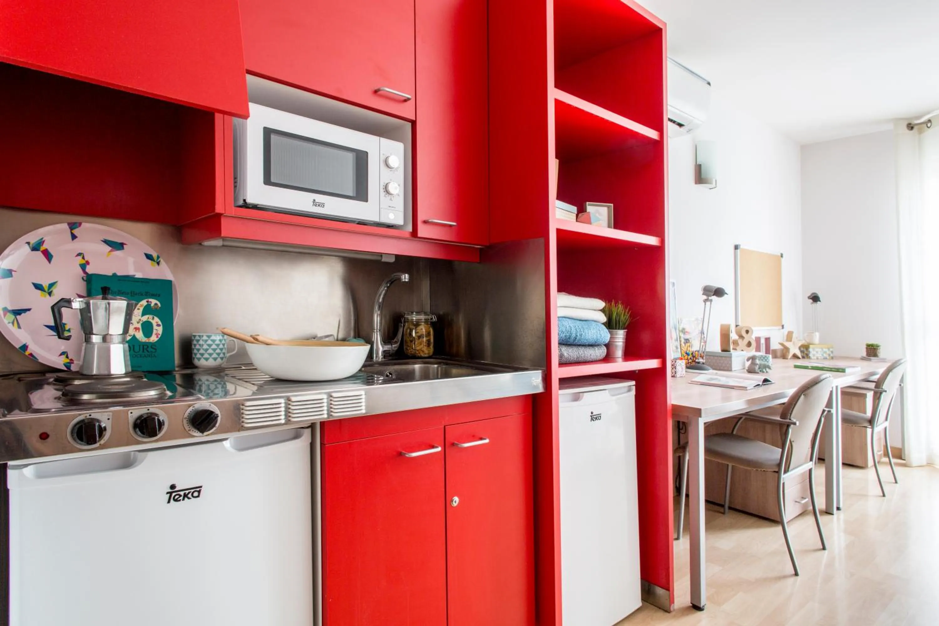 Kitchen or kitchenette in Alojamientos Universitarios Resa Hipatia