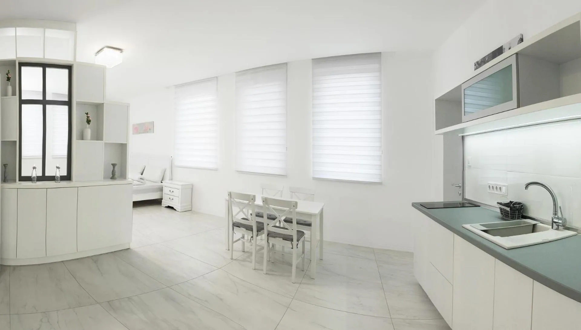 Kitchen or kitchenette in Corso Lux Apartman