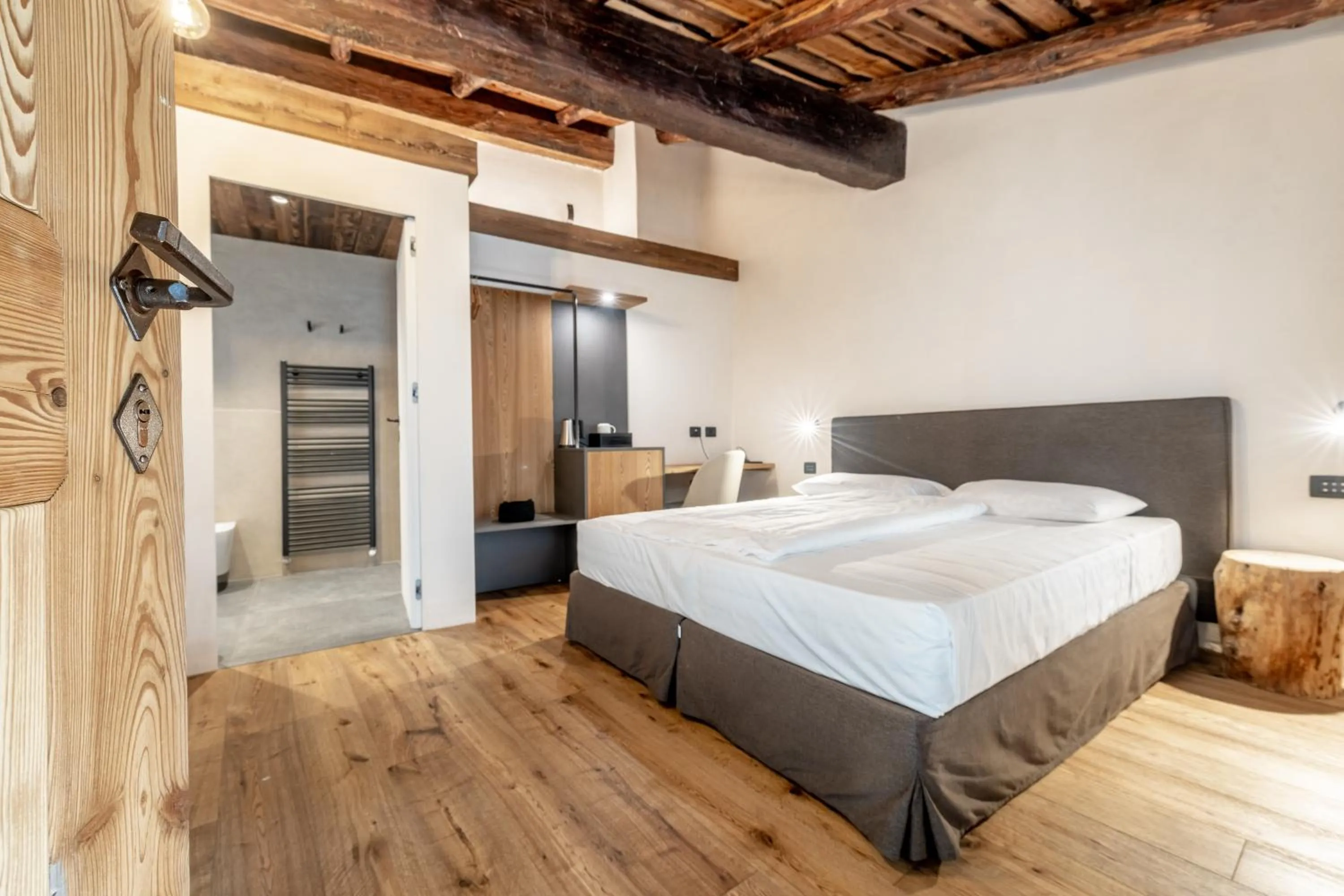 Bed in Curt di Clement Eco Mobility Hotel