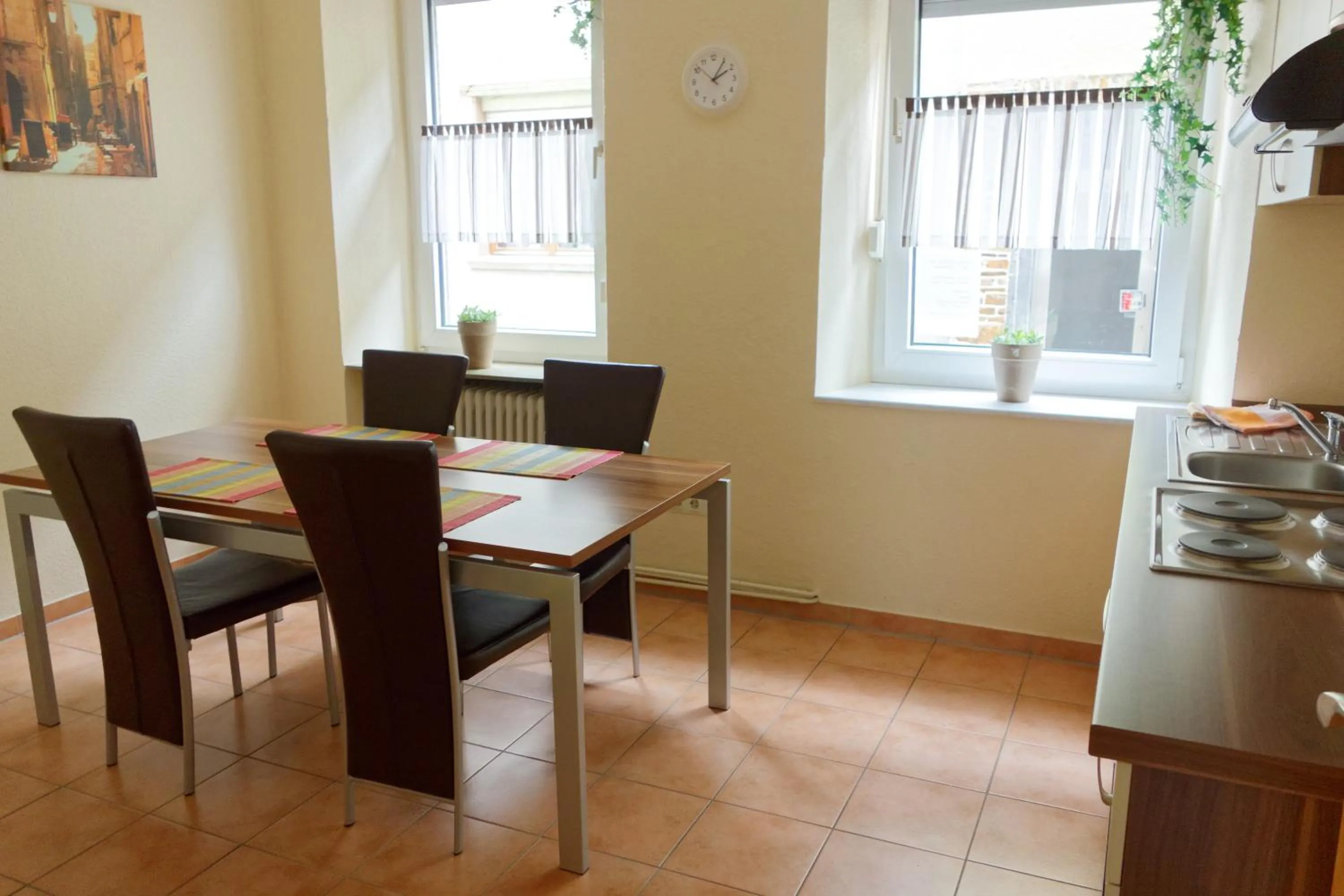 Kitchen or kitchenette in Hotel Haus Sonnschein