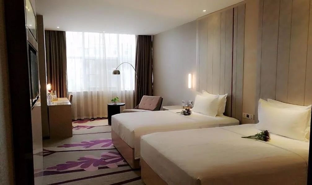 Bed in Lavande Hotel Yinchuan Railway Station Wanda