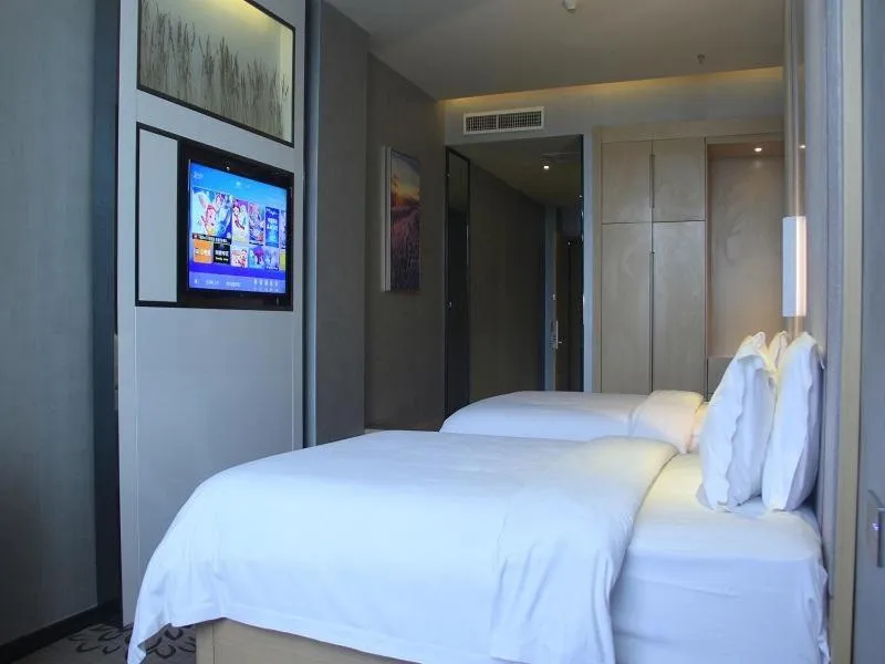 Bed in Lavande Hotel Yinchuan Railway Station Wanda