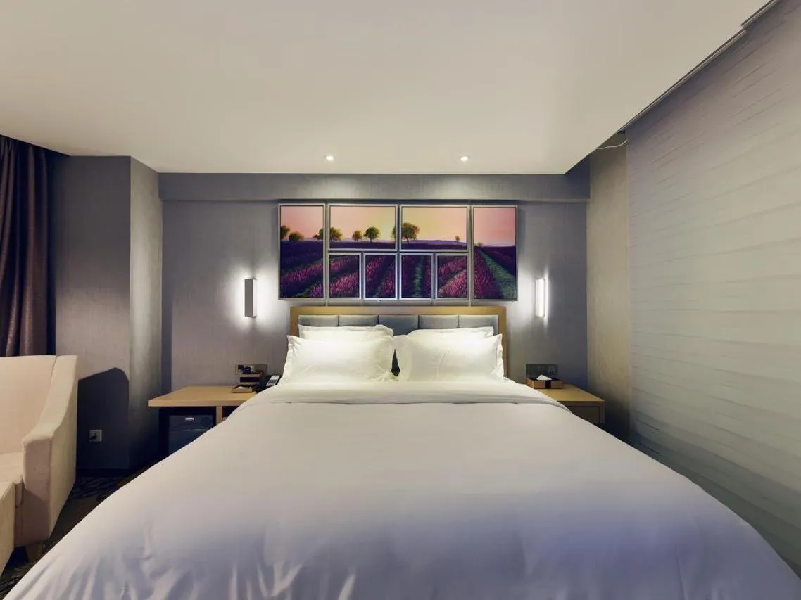 Bed in Lavande Hotel Xining Haihu New District Wanda Plaza