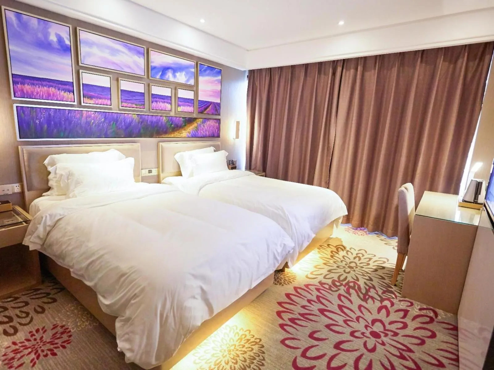 Bed in Lavande Hotel ZhanJiang HaiBin Avenue Jiangnanshijia