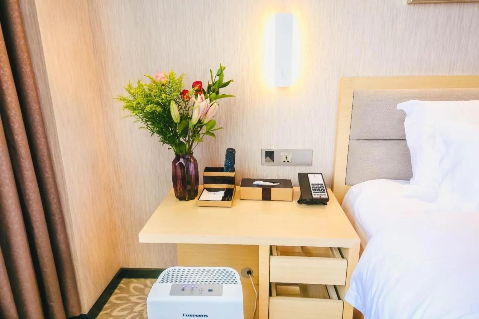 Bed in Lavande Hotel Heyuan Zijin