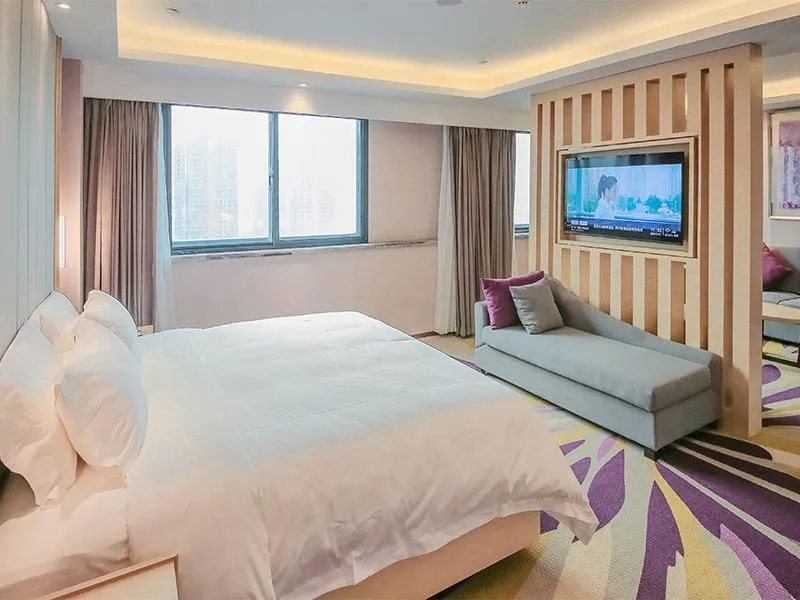 Bed in Lavande Hotel Zhengzhou Longhai West Road Subway Station