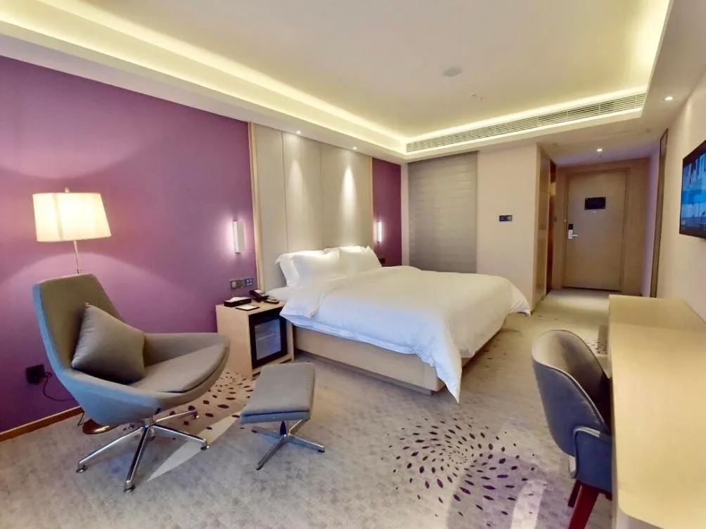 Bed in Lavande Hotel Mianyang Santai North Passenger Transport Center Binjiang Park