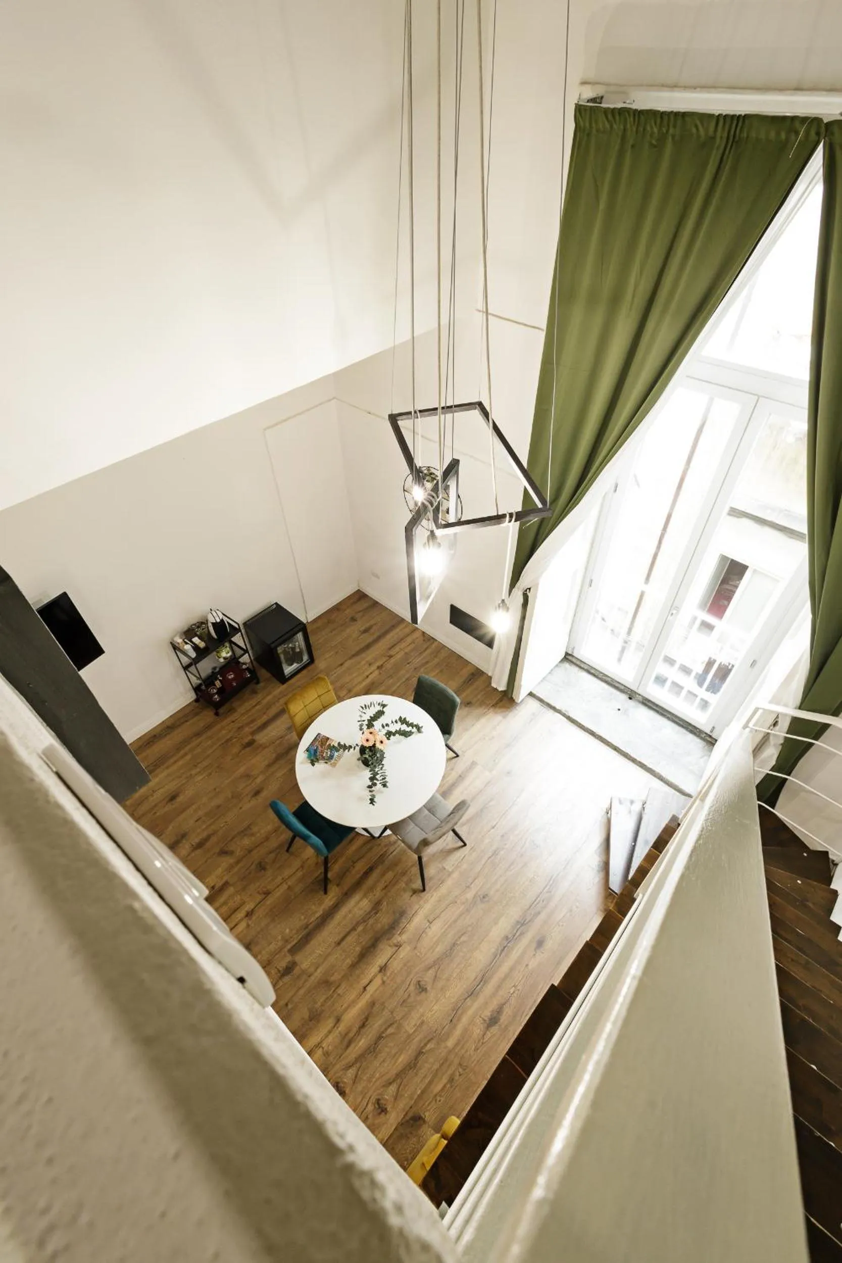 Seating area in Palà Suites