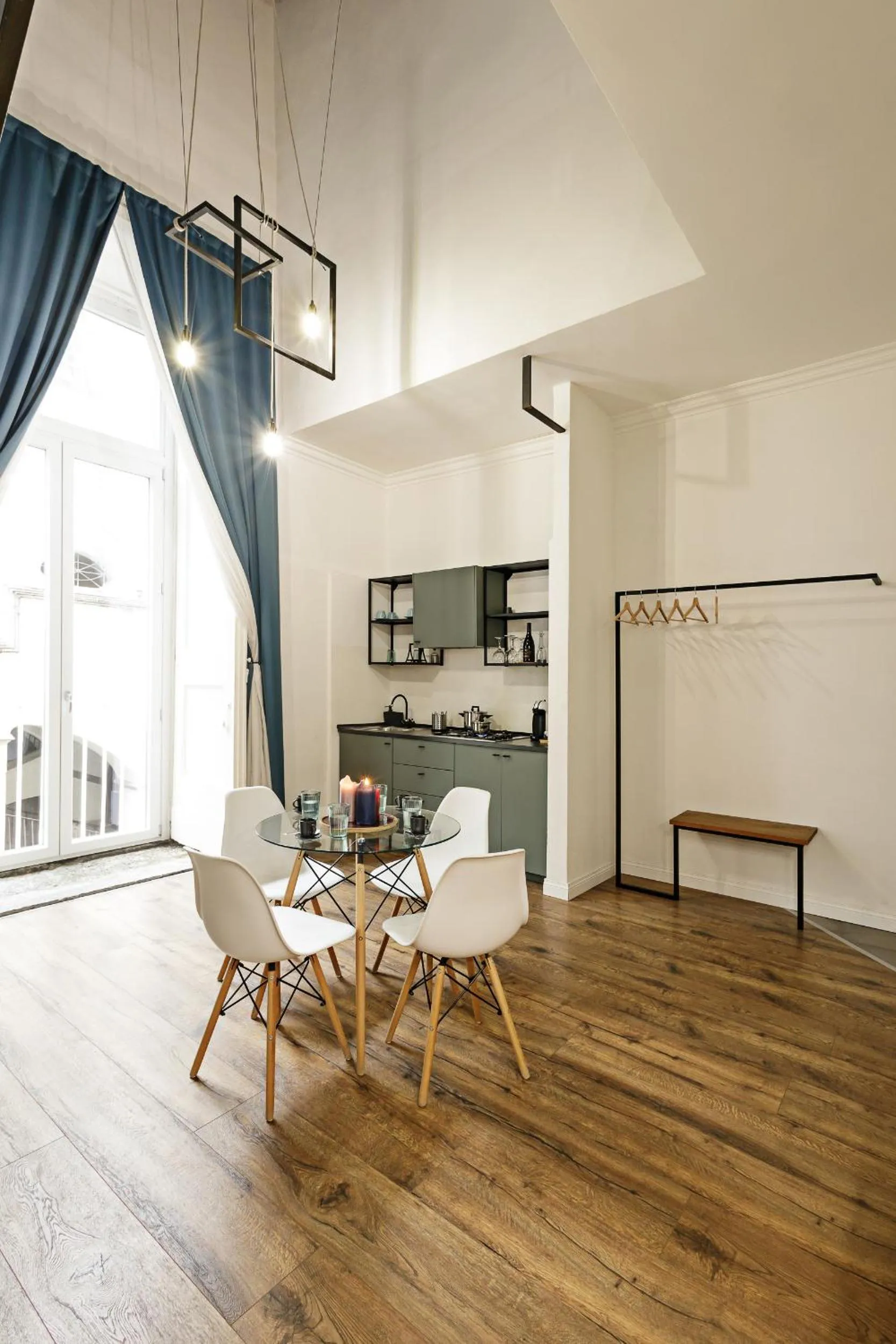 Seating area in Palà Suites