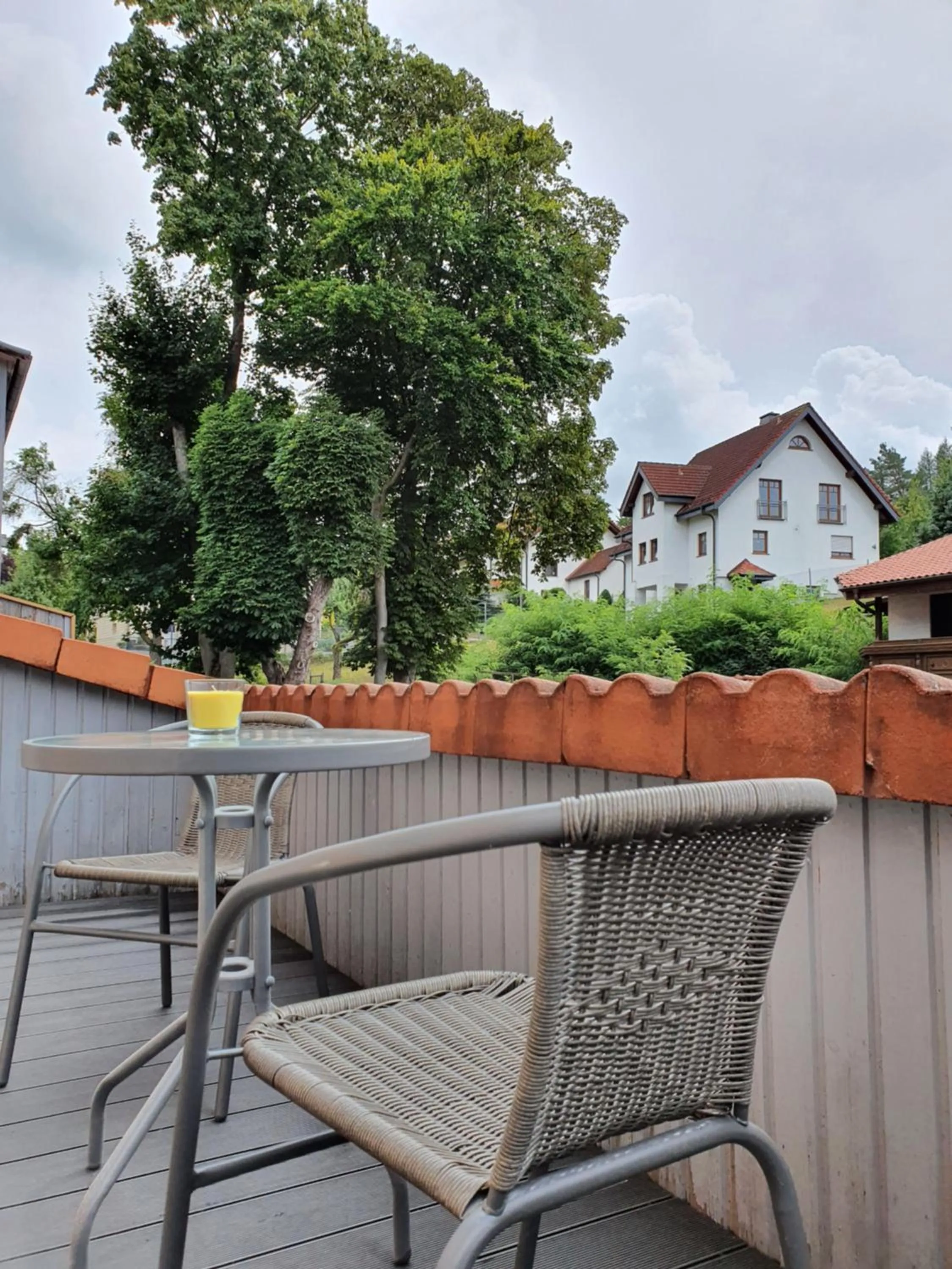 Inner courtyard view in Budget Hotel Biebertal am Milseburgradweg