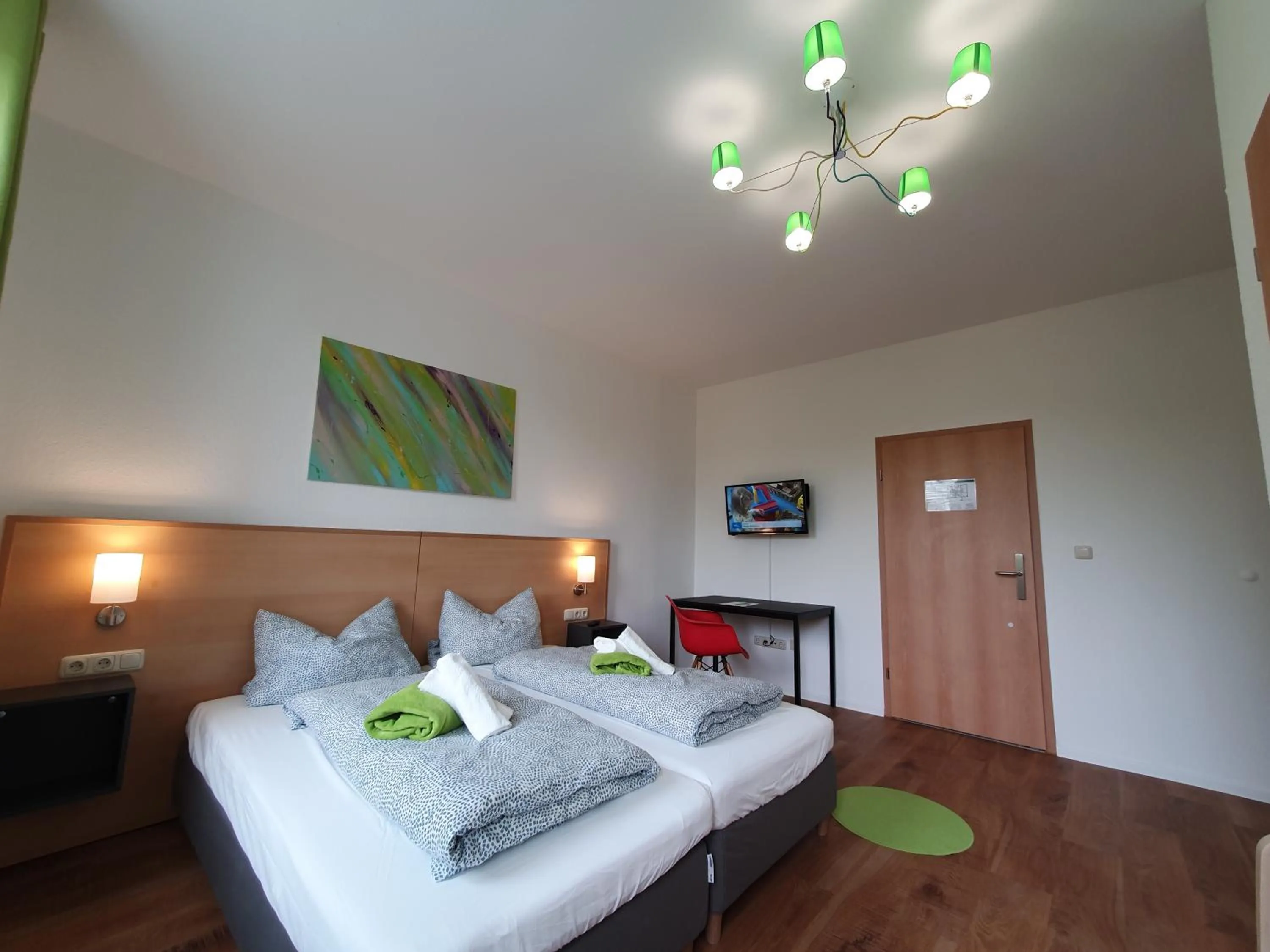 Bed in Budget Hotel Biebertal am Milseburgradweg