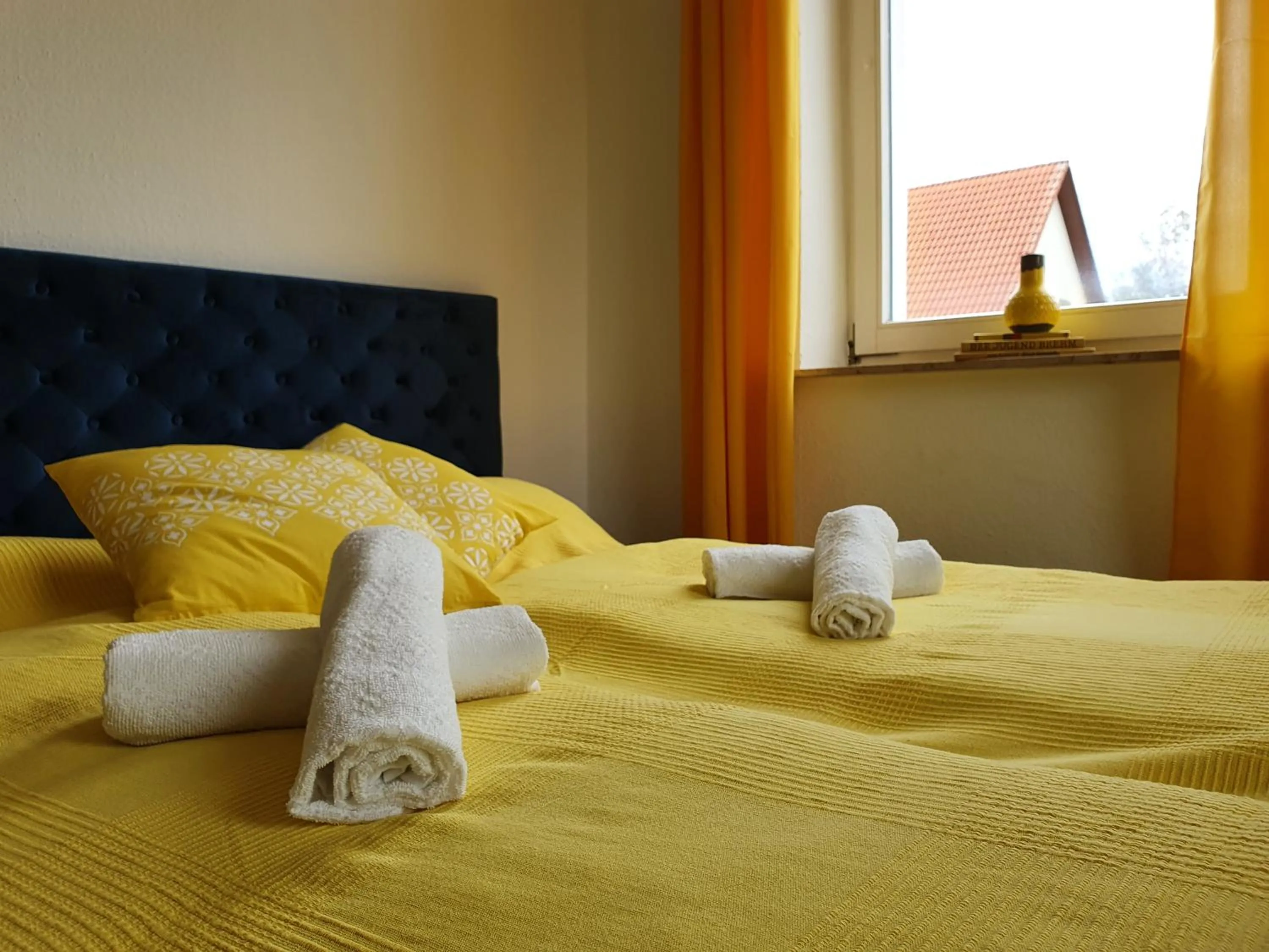 Photo of the whole room, Bed in Budget Hotel Biebertal am Milseburgradweg