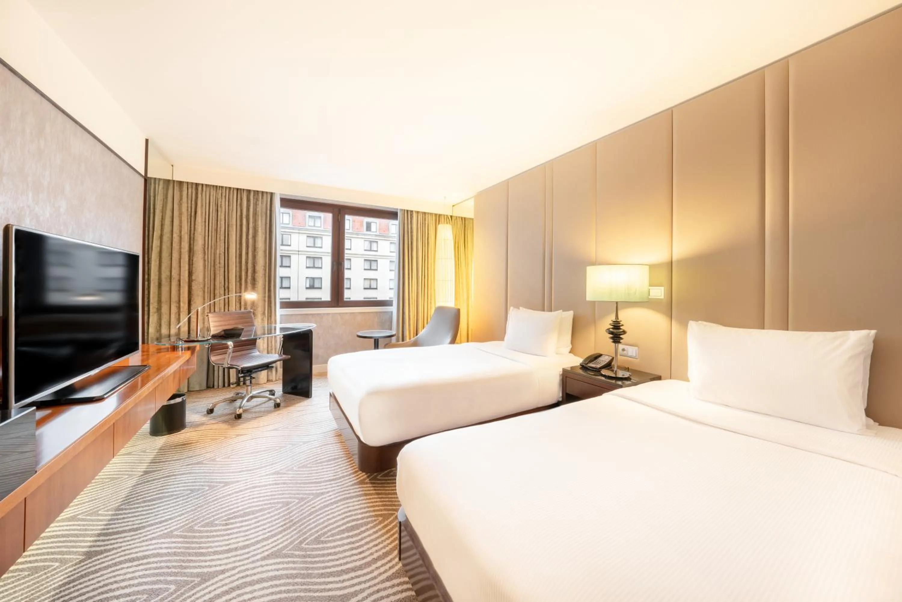 Bed in Hilton Berlin