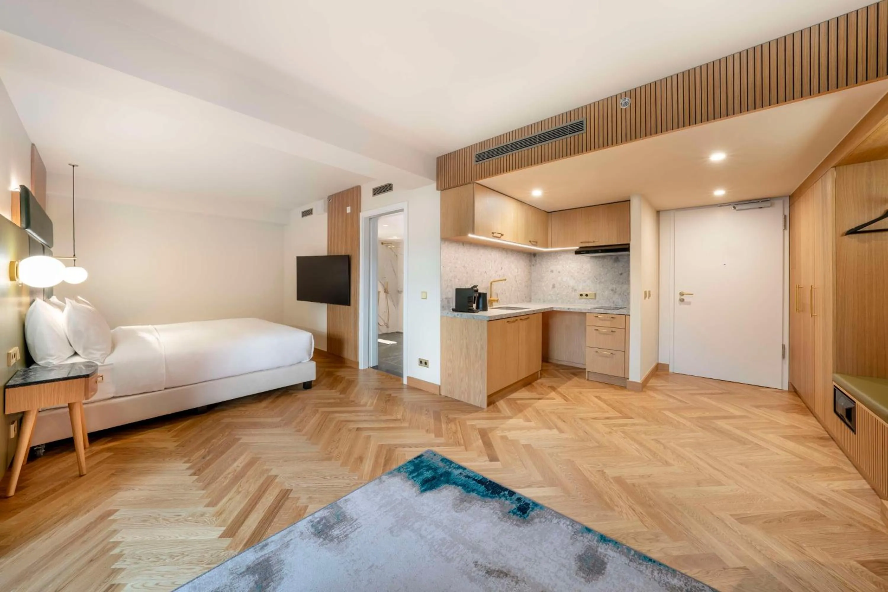 Bed in Hilton Berlin