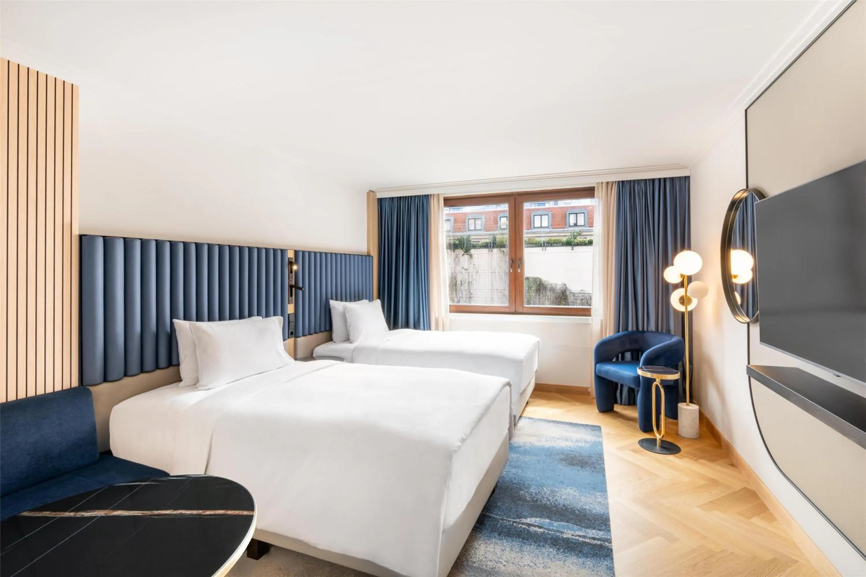 Bed in Hilton Berlin