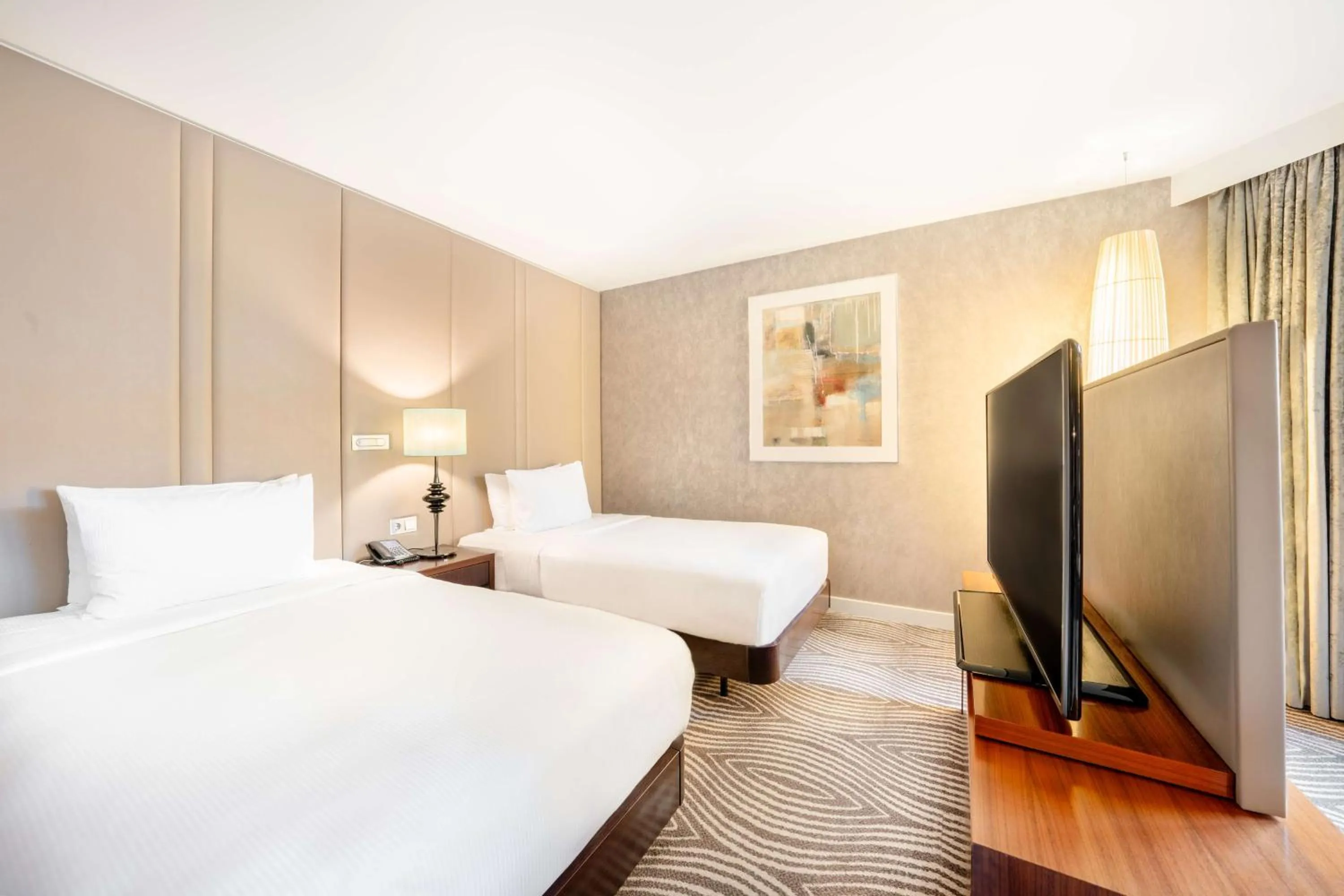 Bed in Hilton Berlin