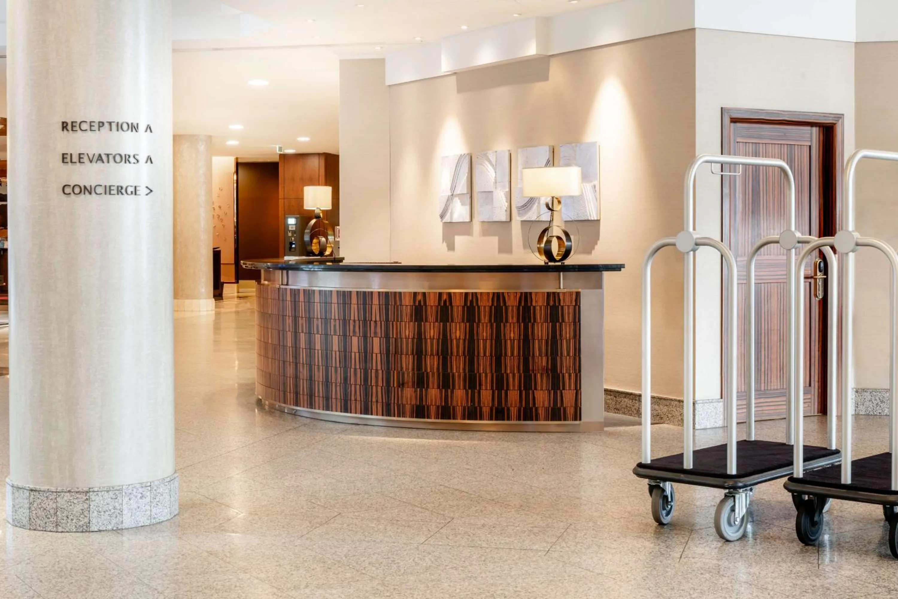 Lobby or reception in Hilton Berlin