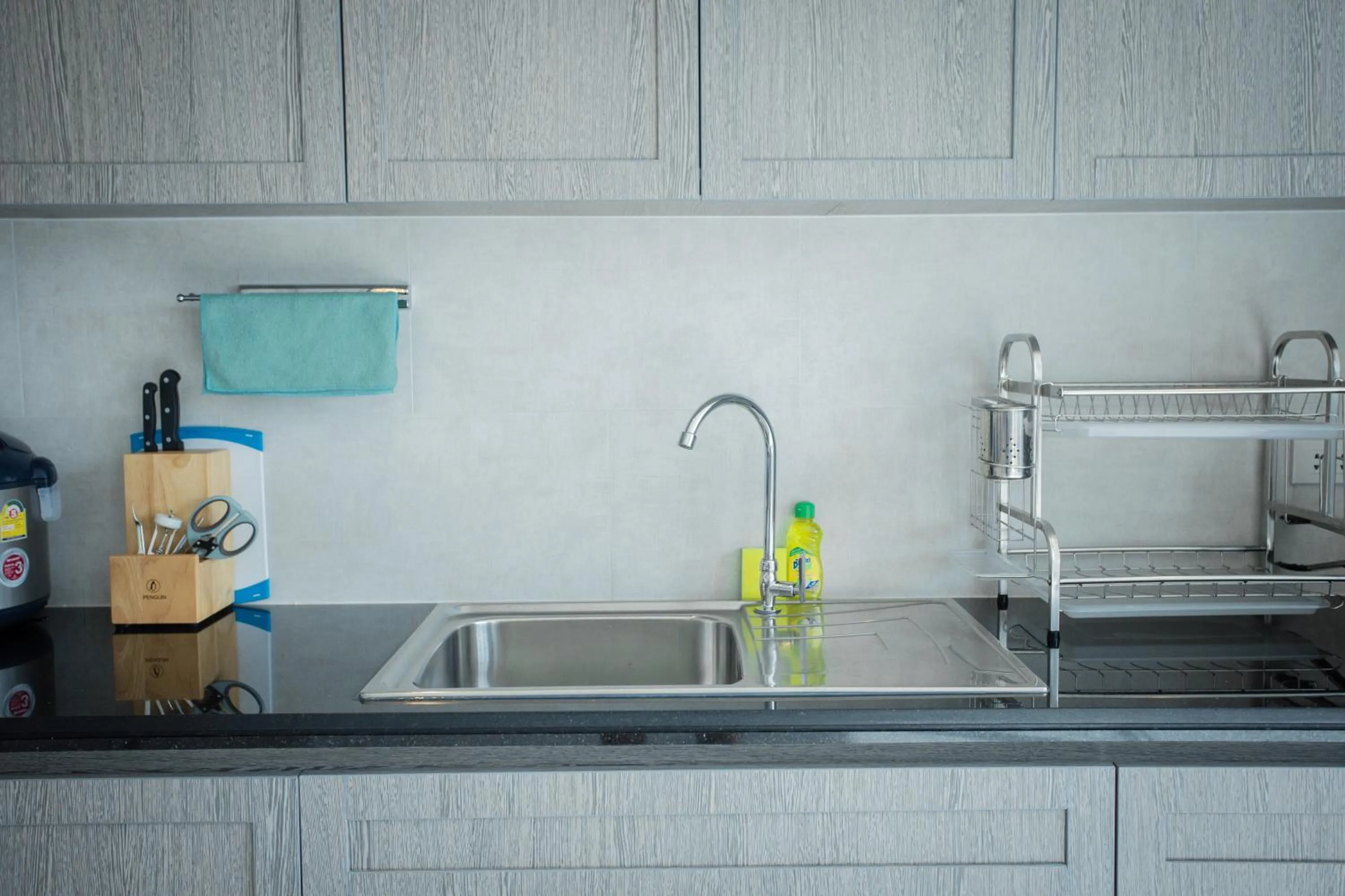 Kitchen or kitchenette in Gold Chariot Pool Villa, Phuket - SHA Plus Certified