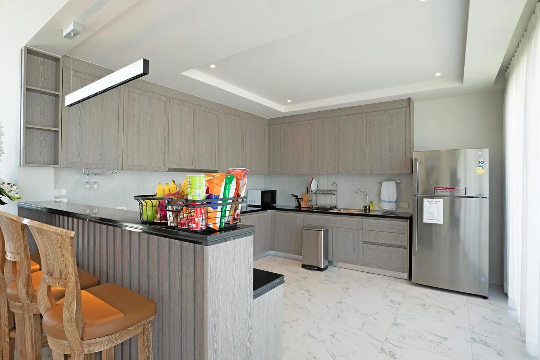 Kitchen or kitchenette in Gold Chariot Pool Villa, Phuket - SHA Plus Certified