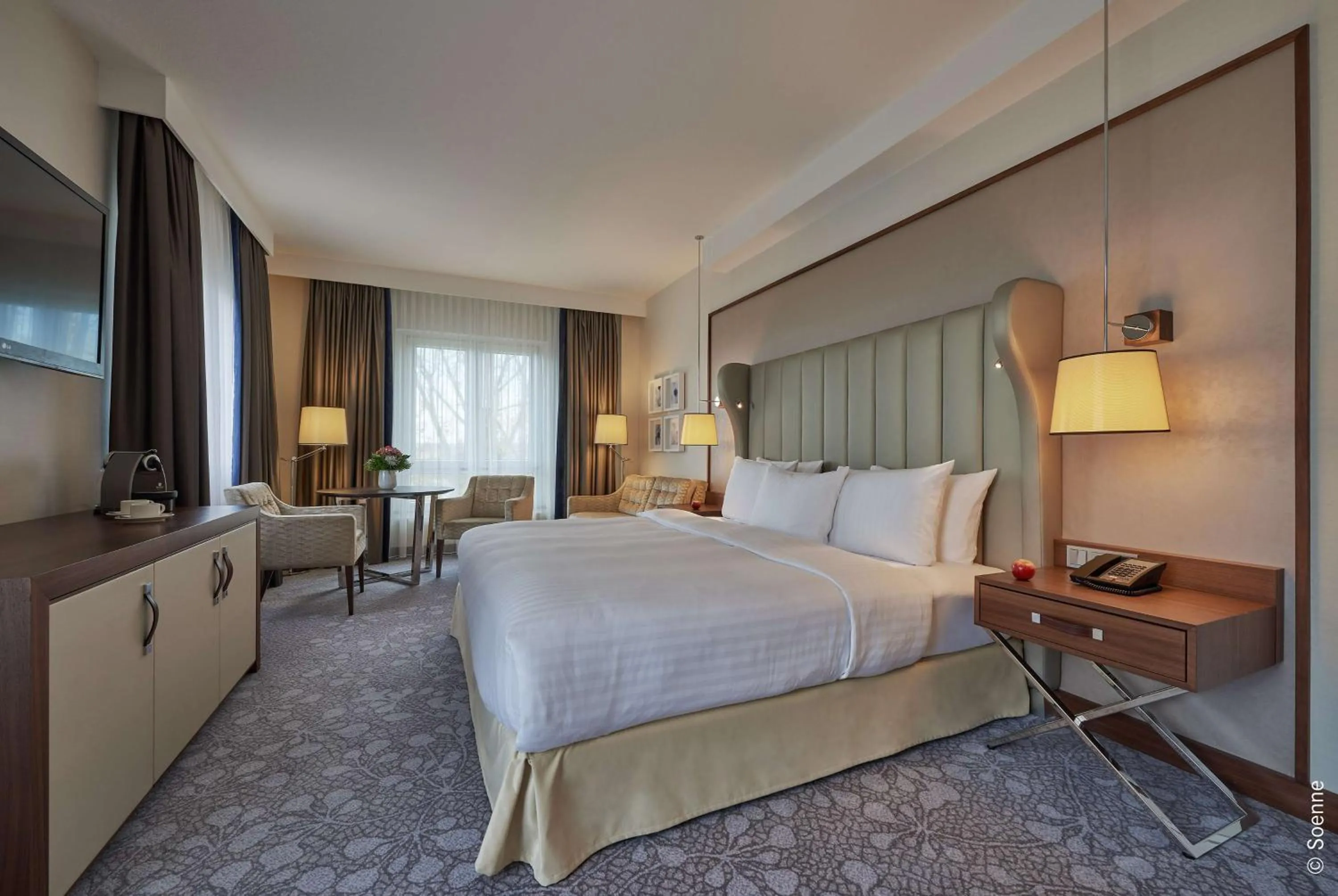 Bedroom, Bed in Dorint Hotel Bonn