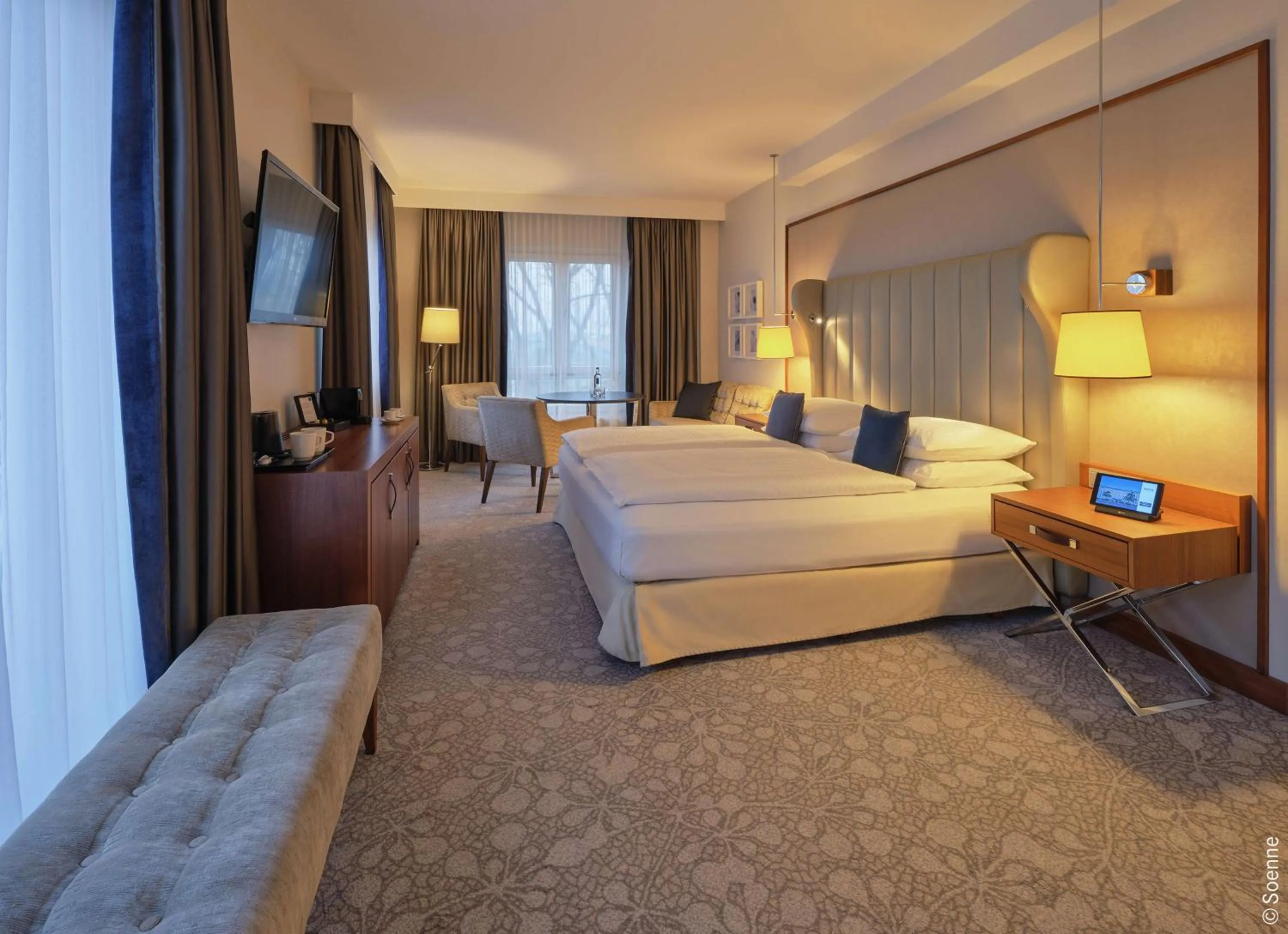 Bedroom, Bed in Dorint Hotel Bonn