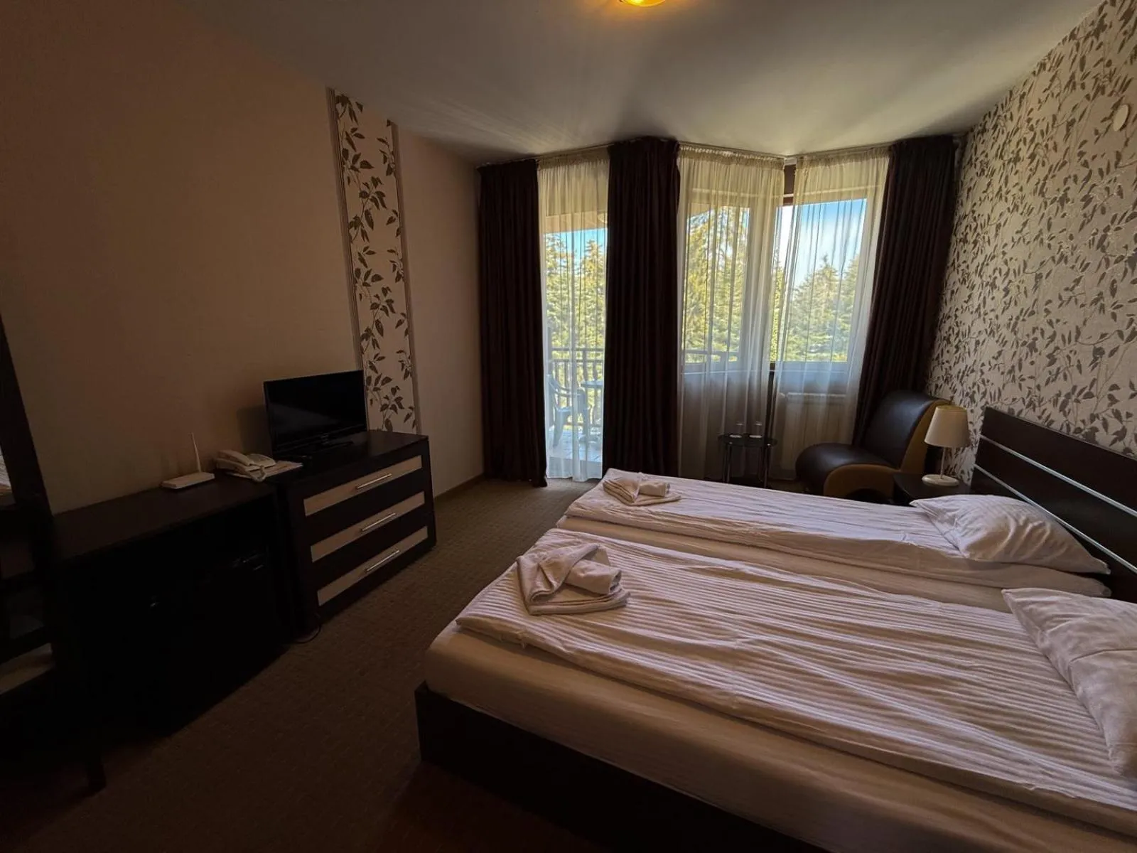 Bed in Hotel Iceberg Borovets