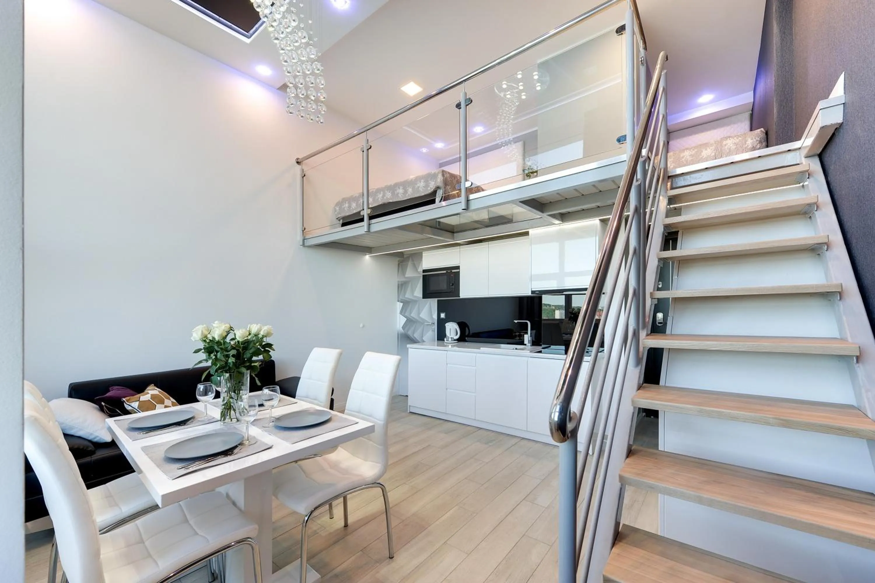 Kitchen or kitchenette in Panorama- the View of Gdańsk by Elite Apartments