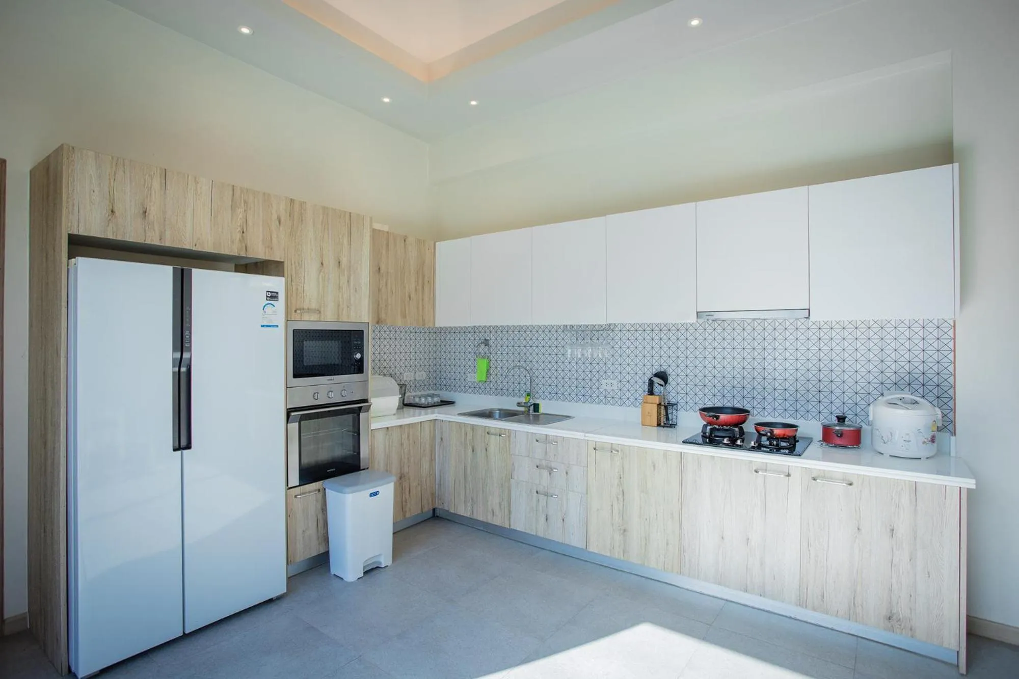 Kitchen or kitchenette in Yipmunta Pool Villa - SHA Plus Certified