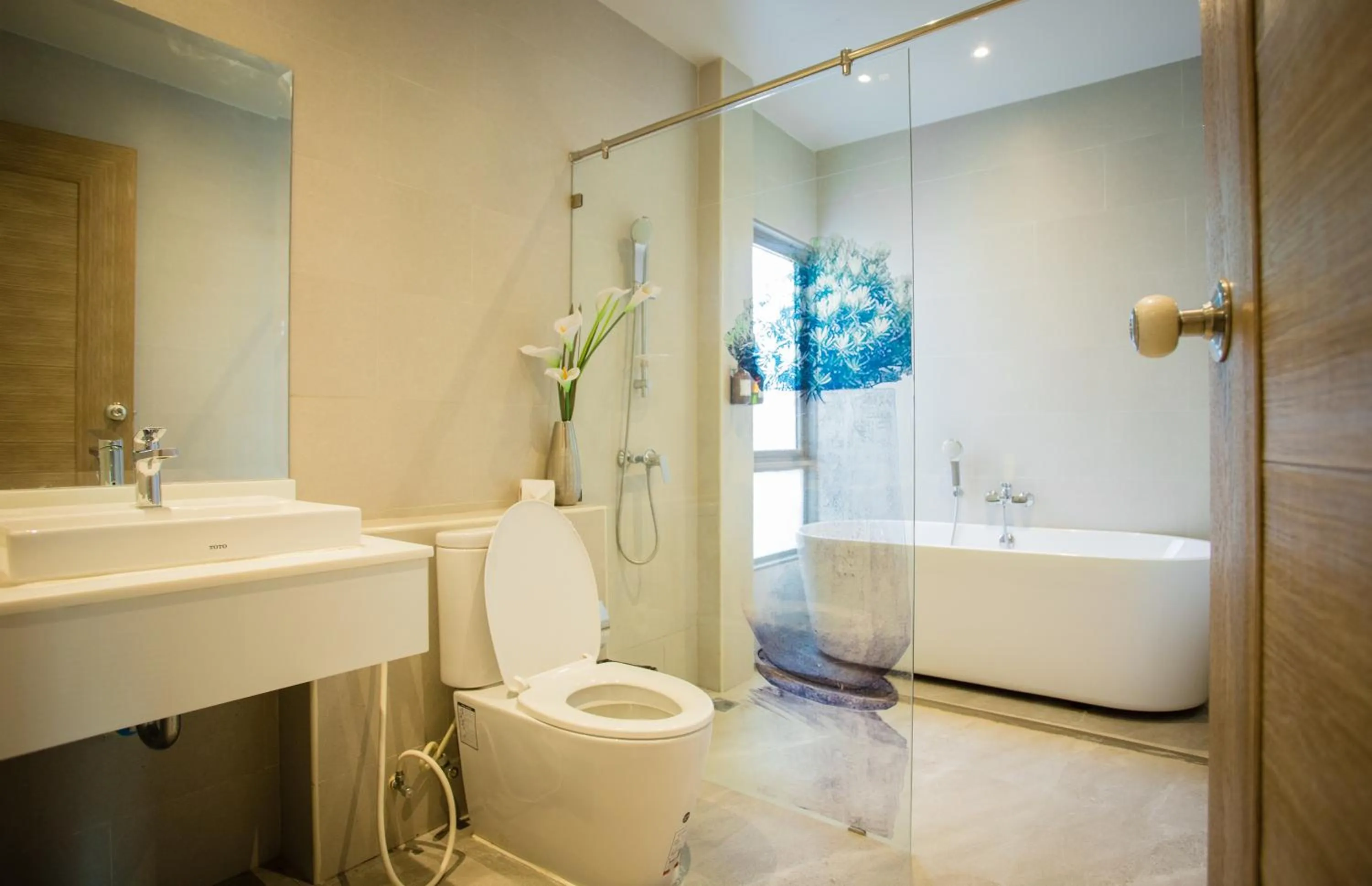 Bathroom in Yipmunta Pool Villa - SHA Plus Certified