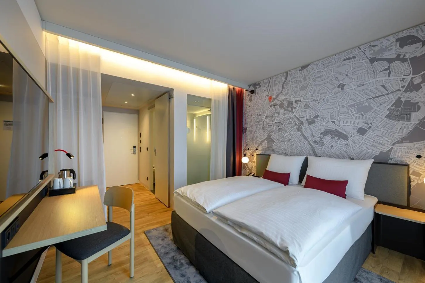 Bed in IntercityHotel Herford