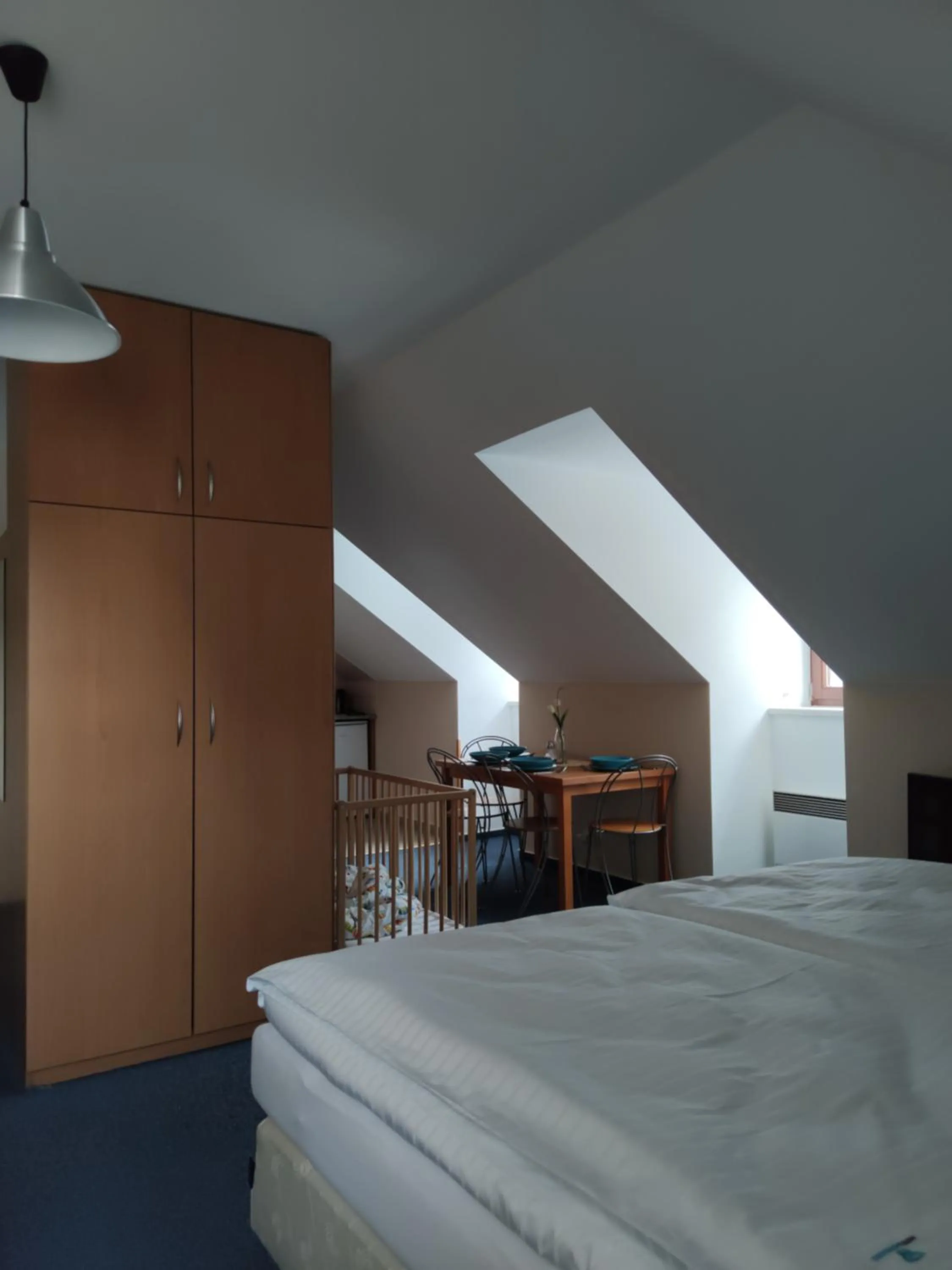 Bed in Hotel Modrásek