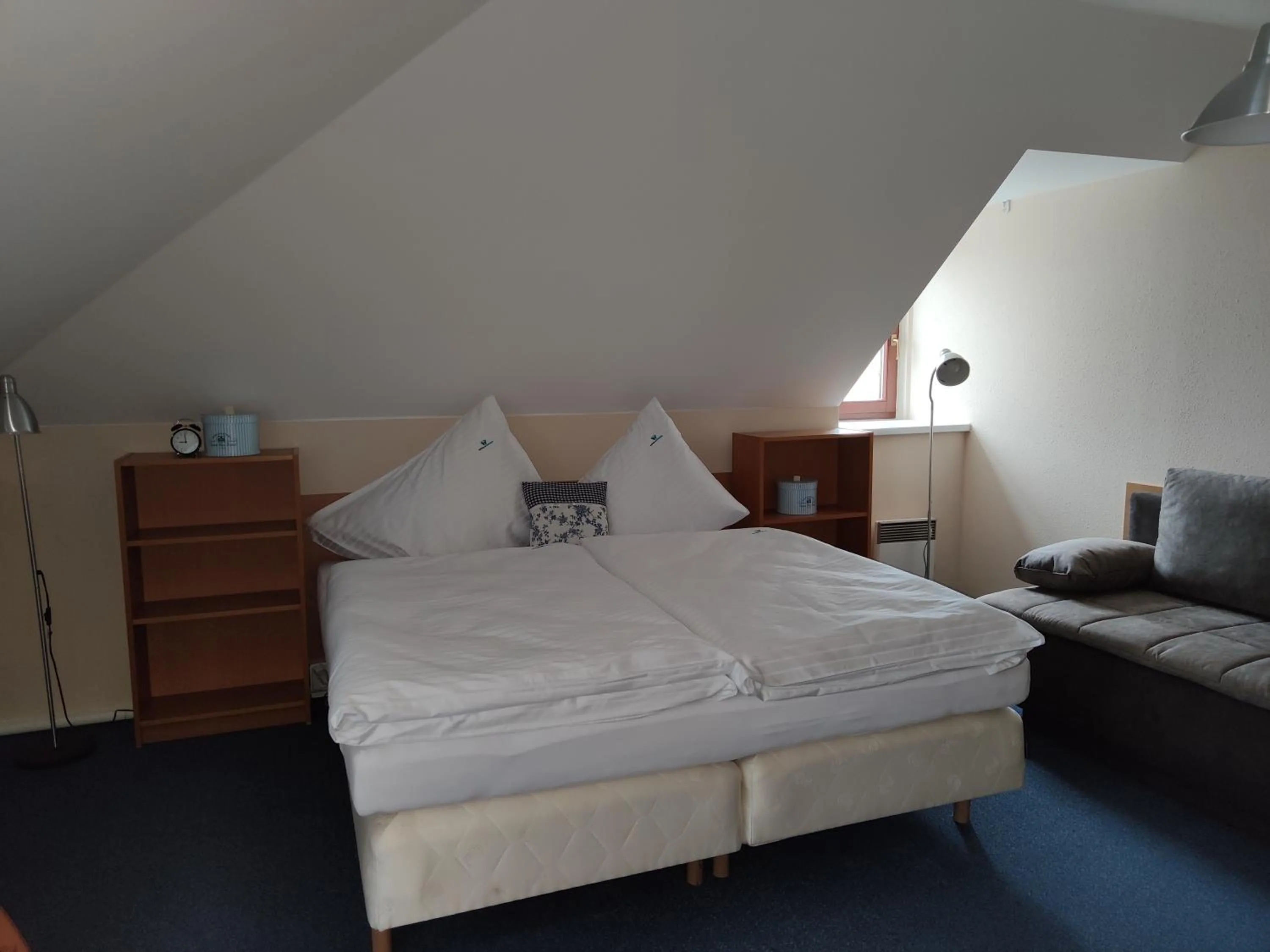 Bed in Hotel Modrásek