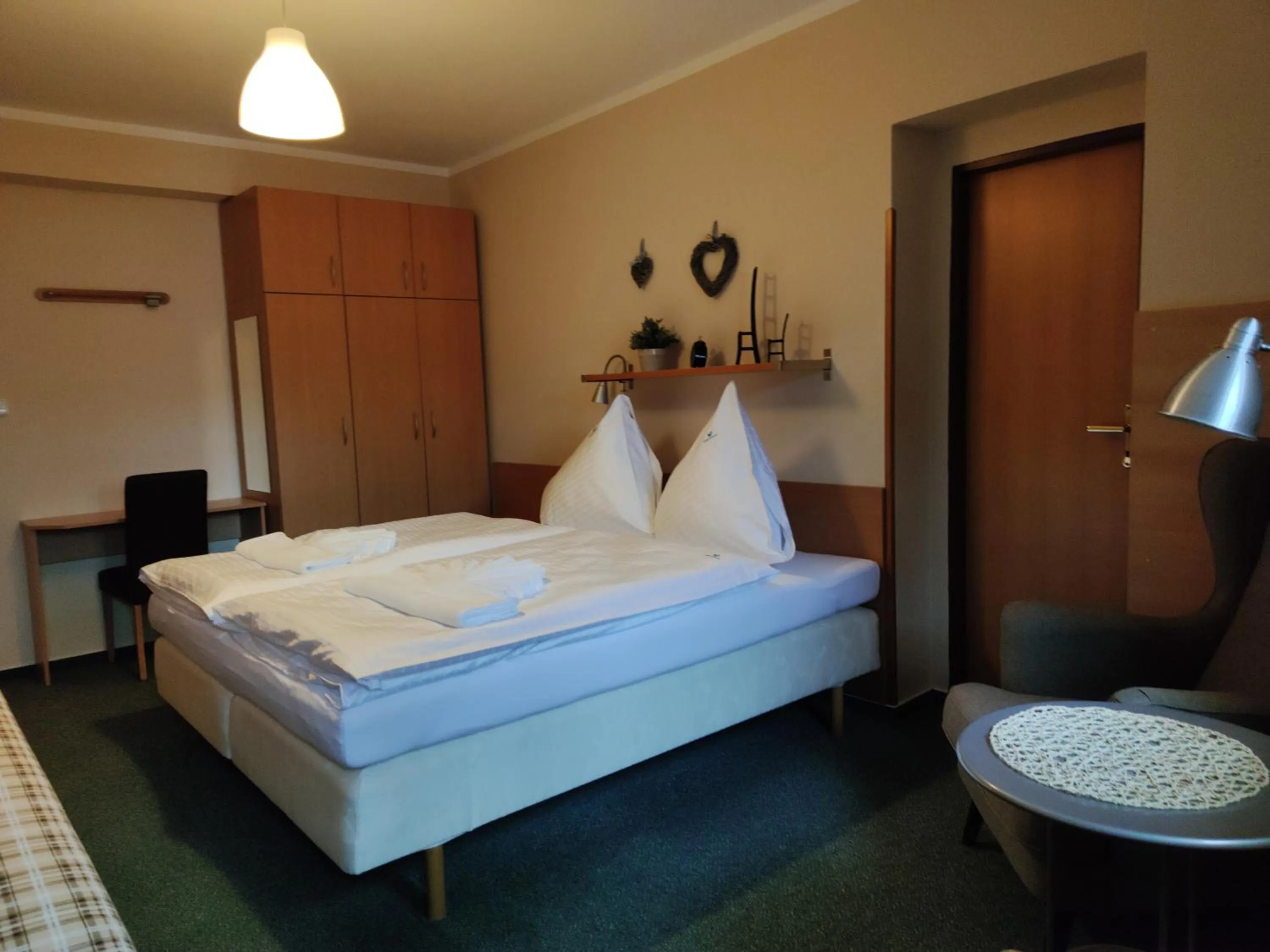 Bed in Hotel Modrásek
