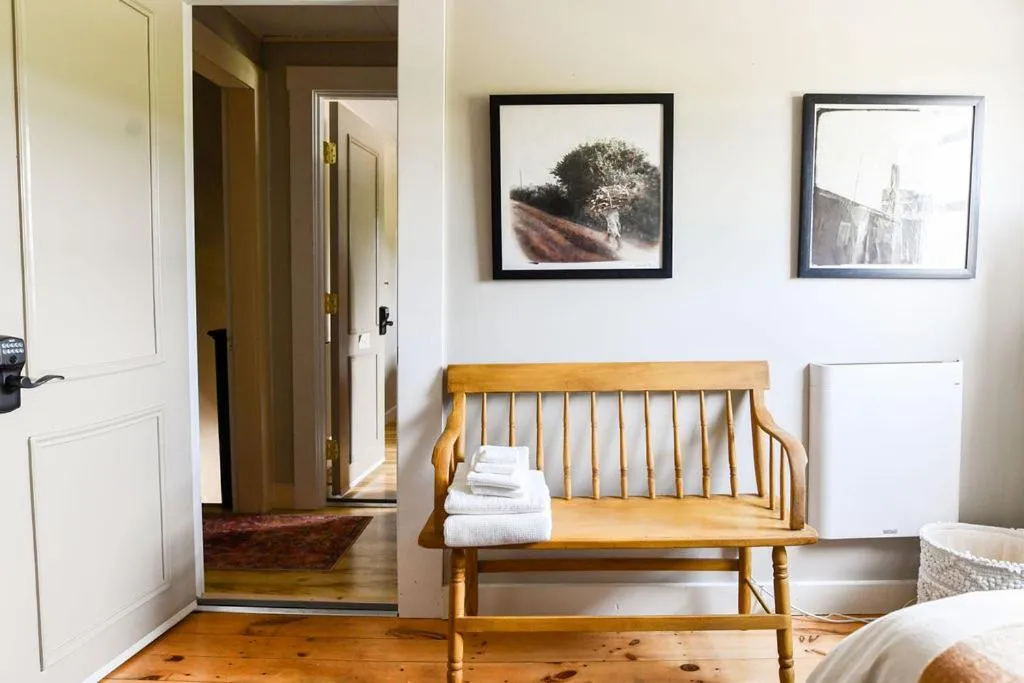 Bed in Craftsbury Farmhouse