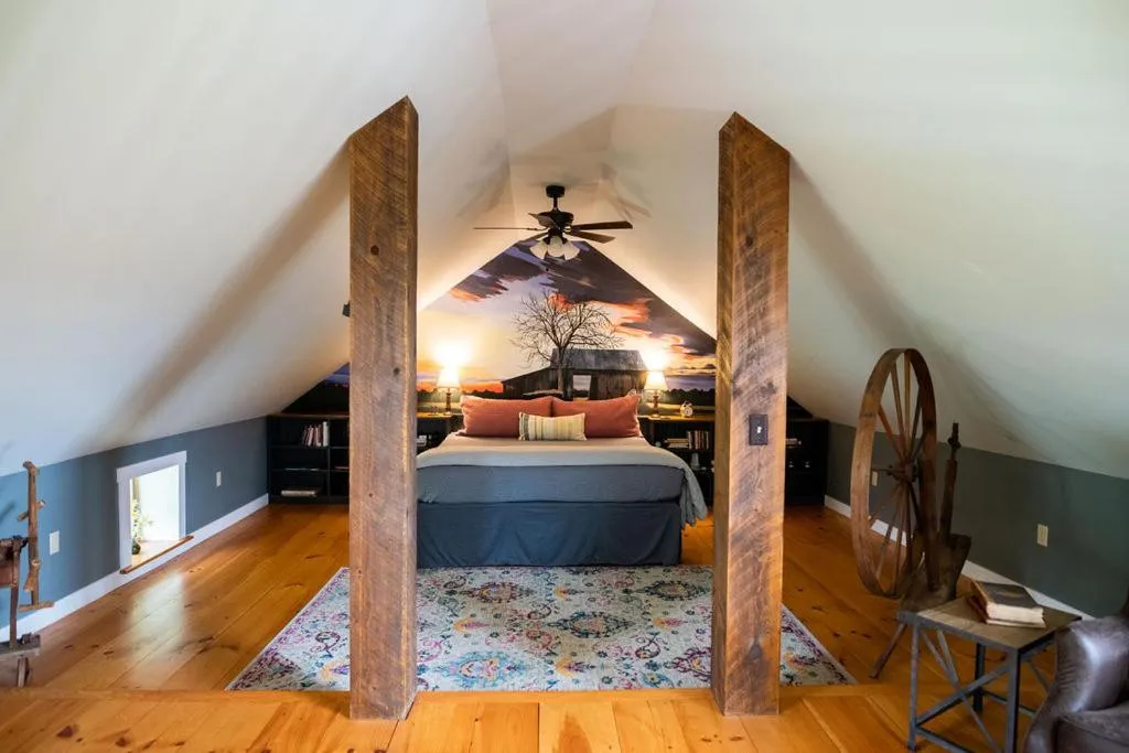 Bedroom in Craftsbury Farmhouse