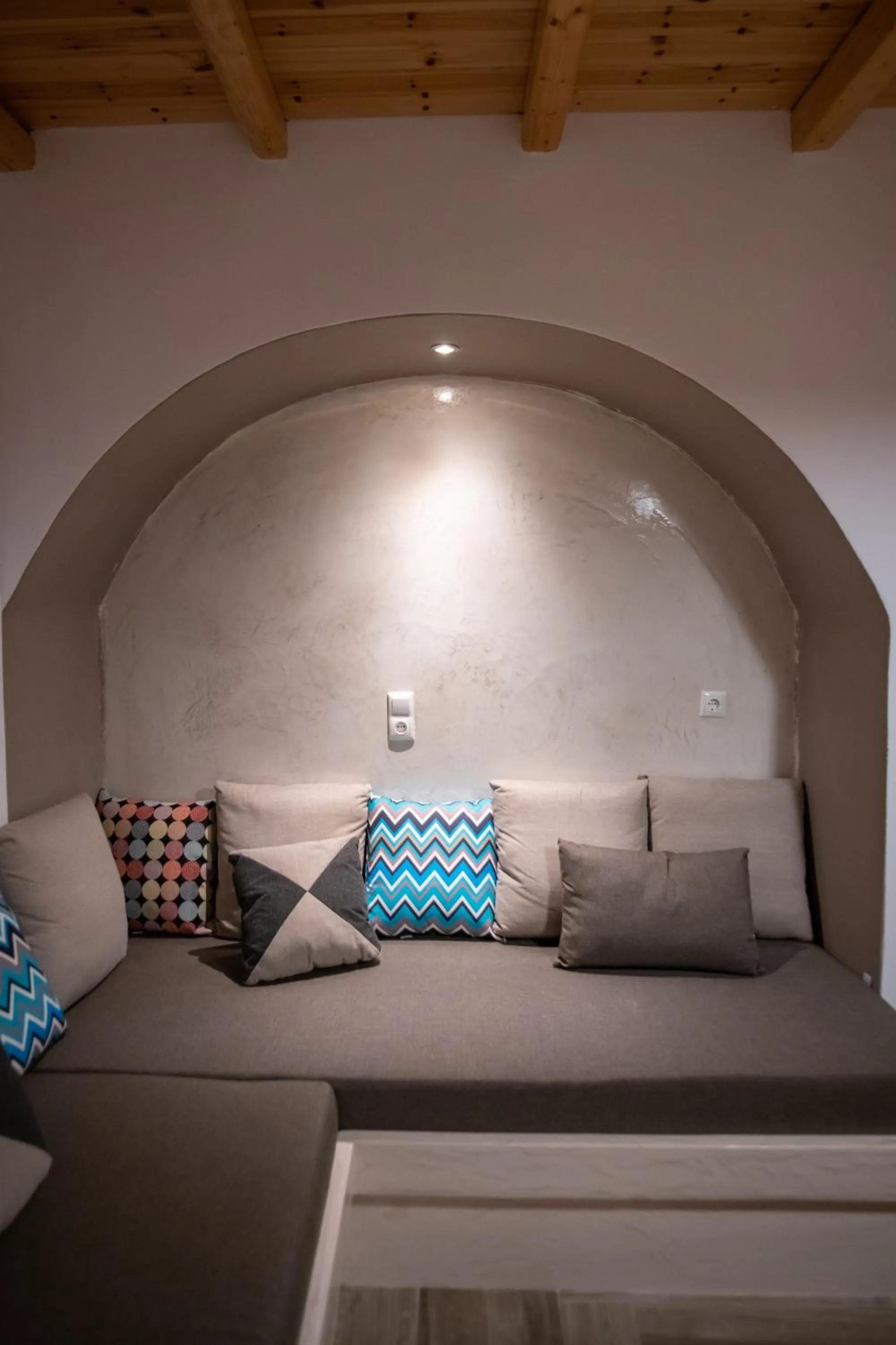Living room, Bed in Alta Vista Naxos