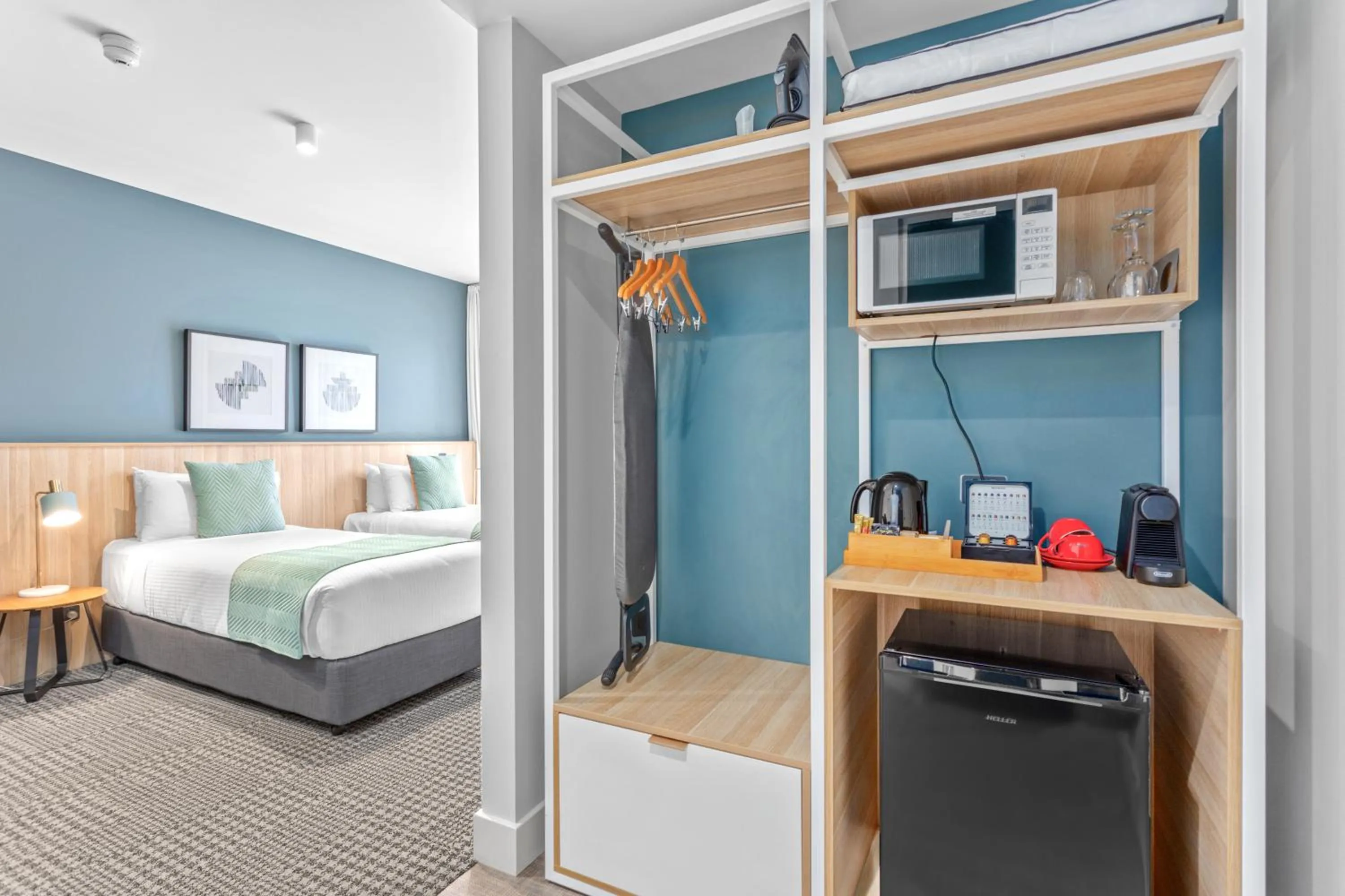 Coffee/tea facilities, Bed in Club Old Bar Motel