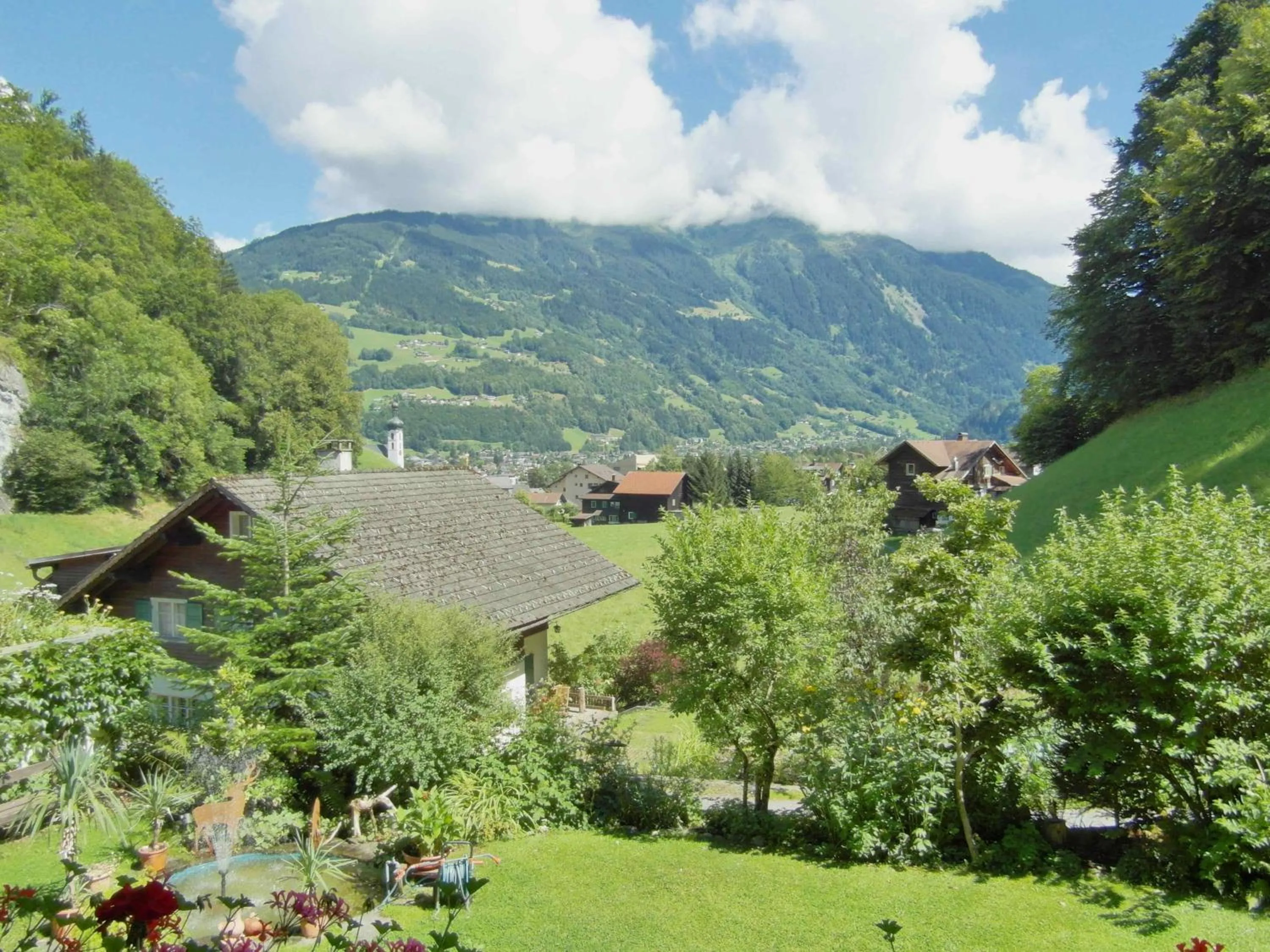 Garden view in Pension Stüttler