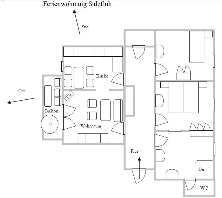 Photo of the whole room in Pension Stüttler